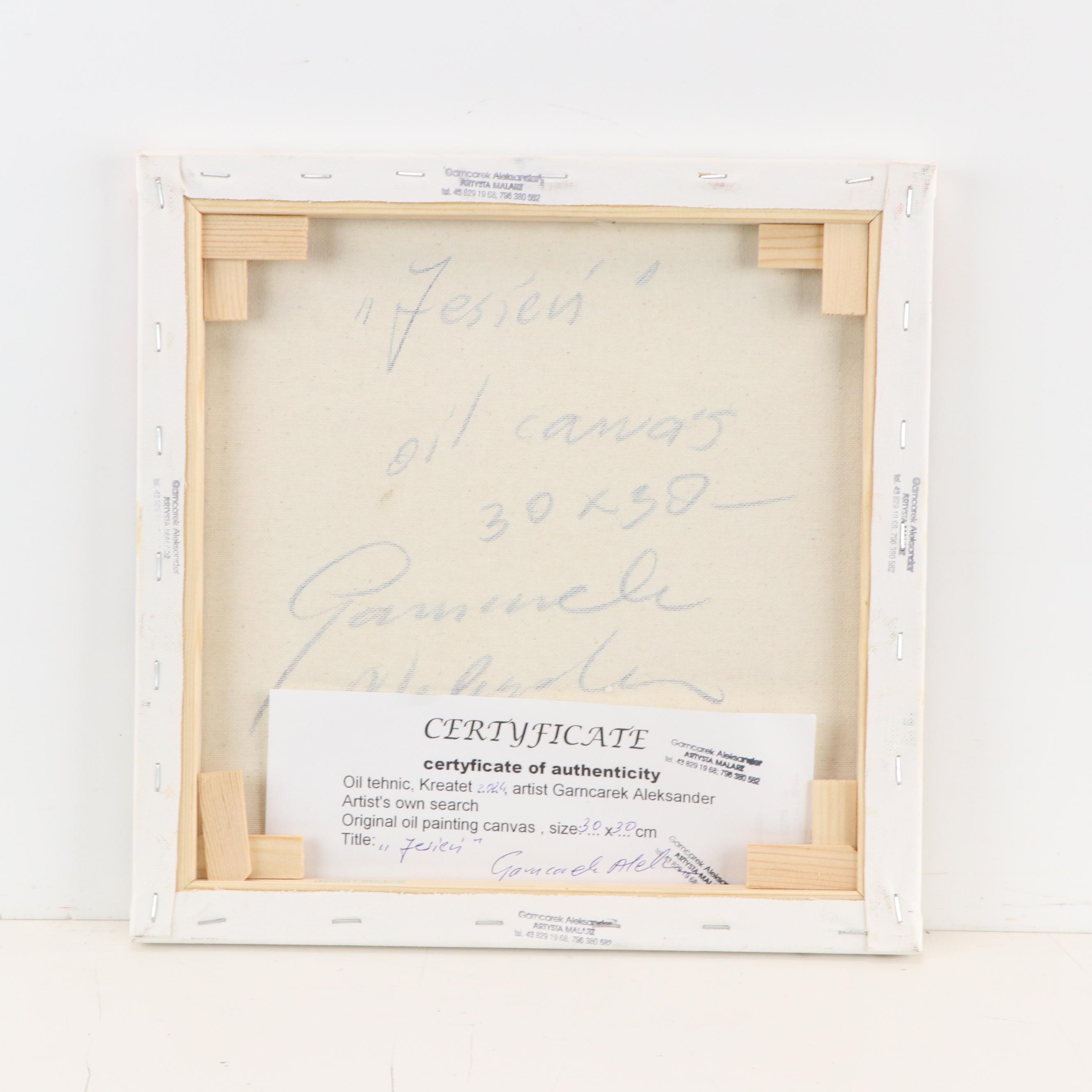 Garncarek Aleksander Forest Landscape Oil Painting, 2024