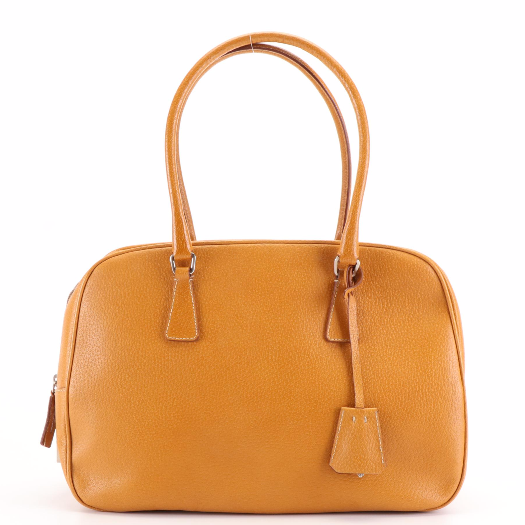 Prada Brown Saffiano Leather Shoulder Bag