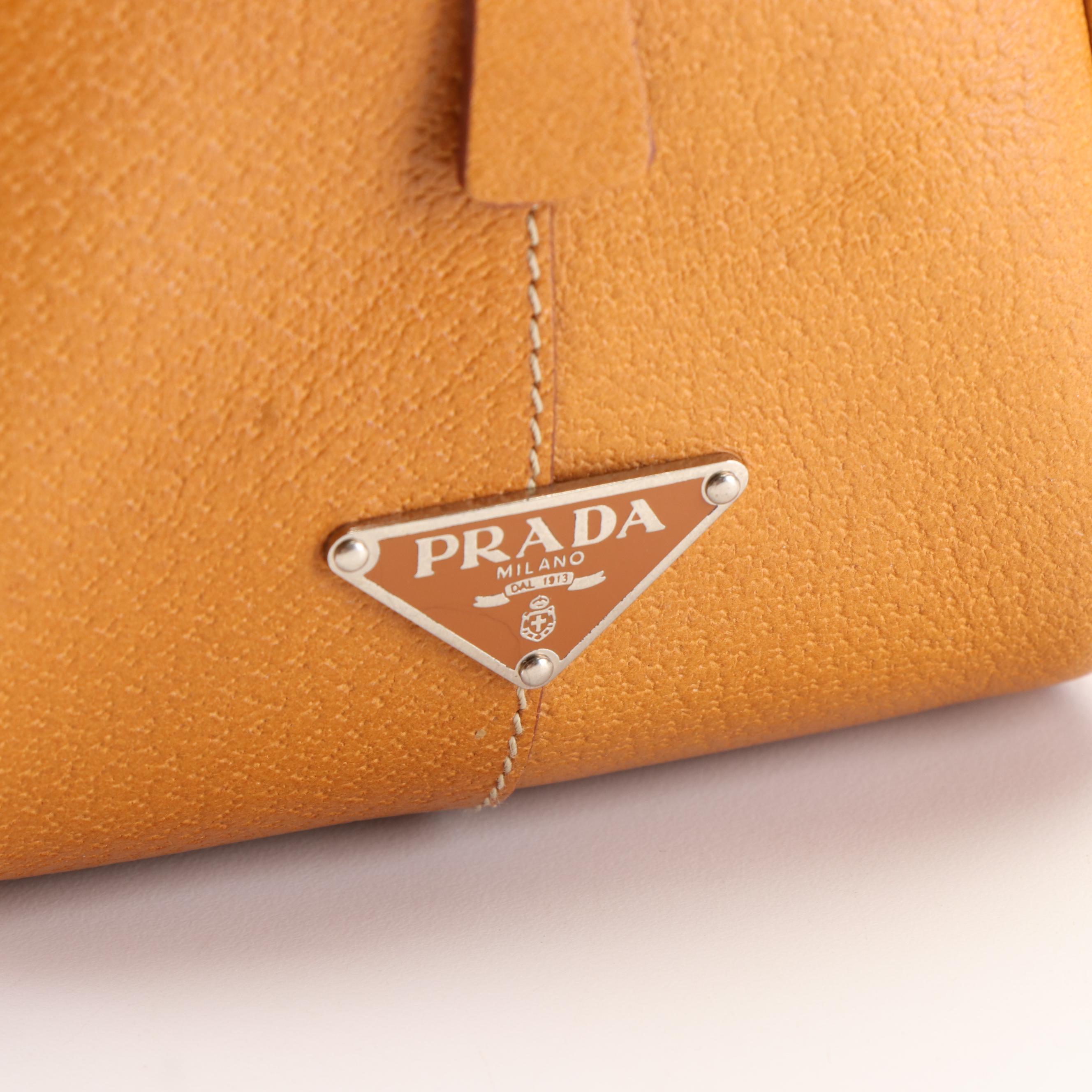 Prada Brown Saffiano Leather Shoulder Bag