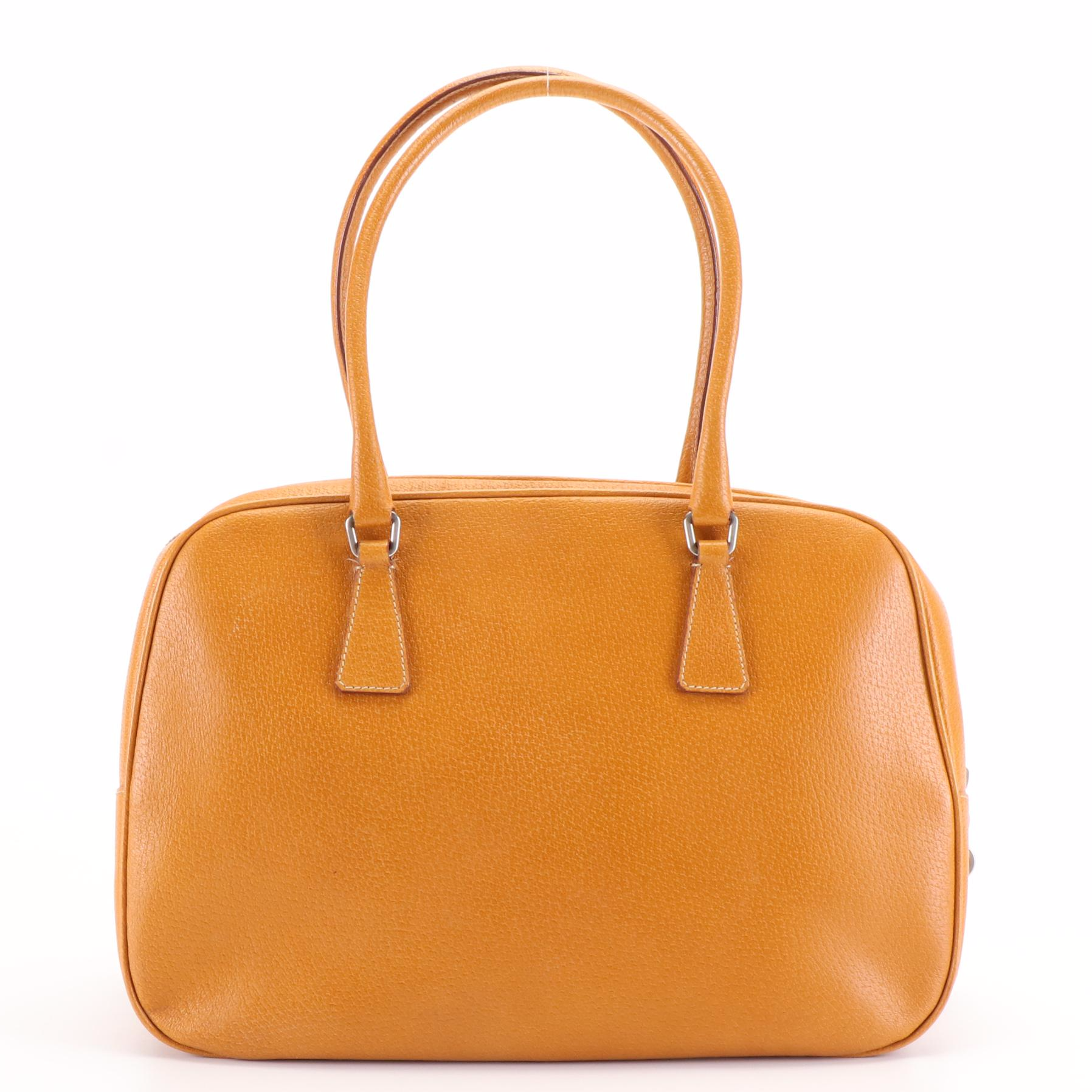 Prada Brown Saffiano Leather Shoulder Bag