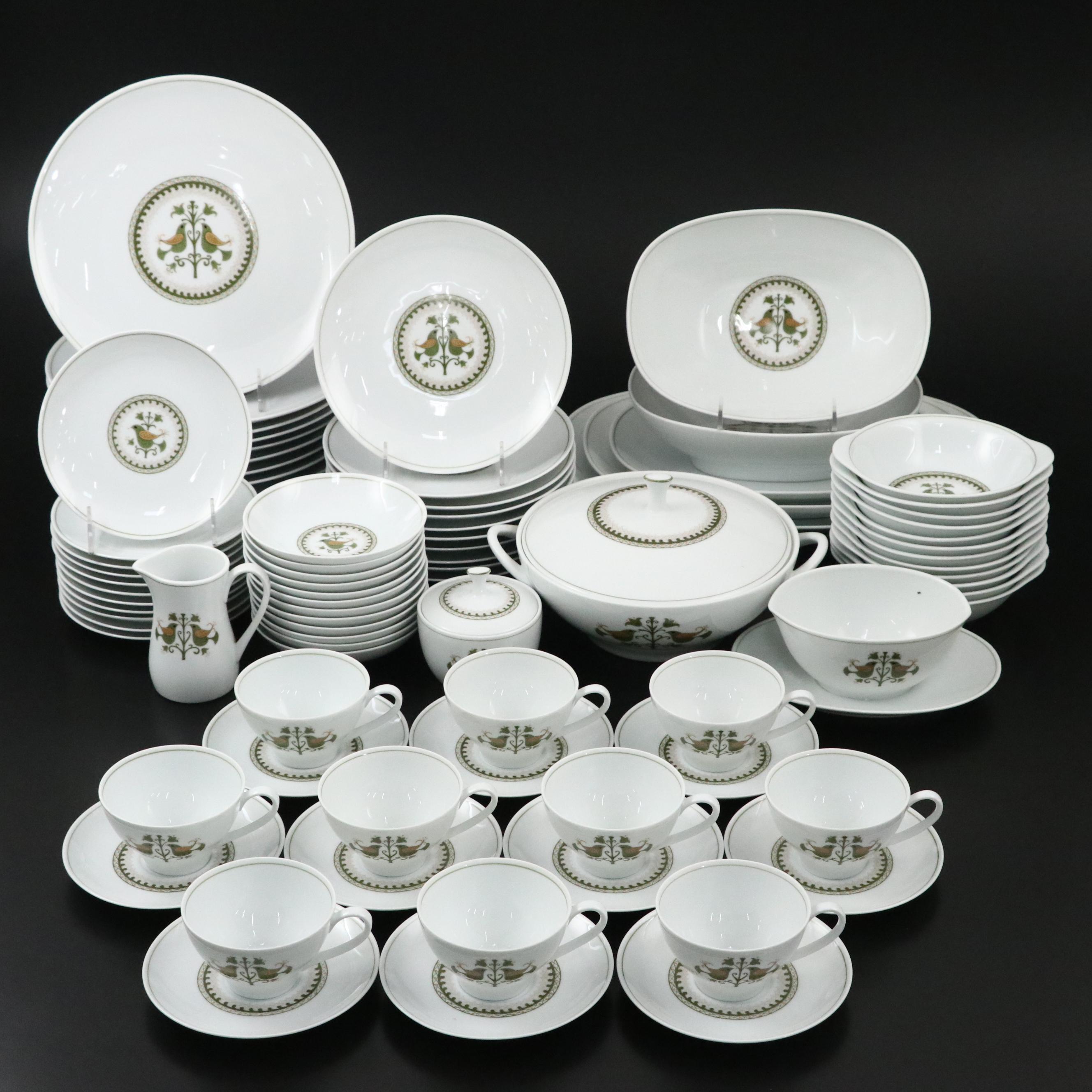 Noritake "Hermitage" Porcelain Dinnerware, 1961-1975