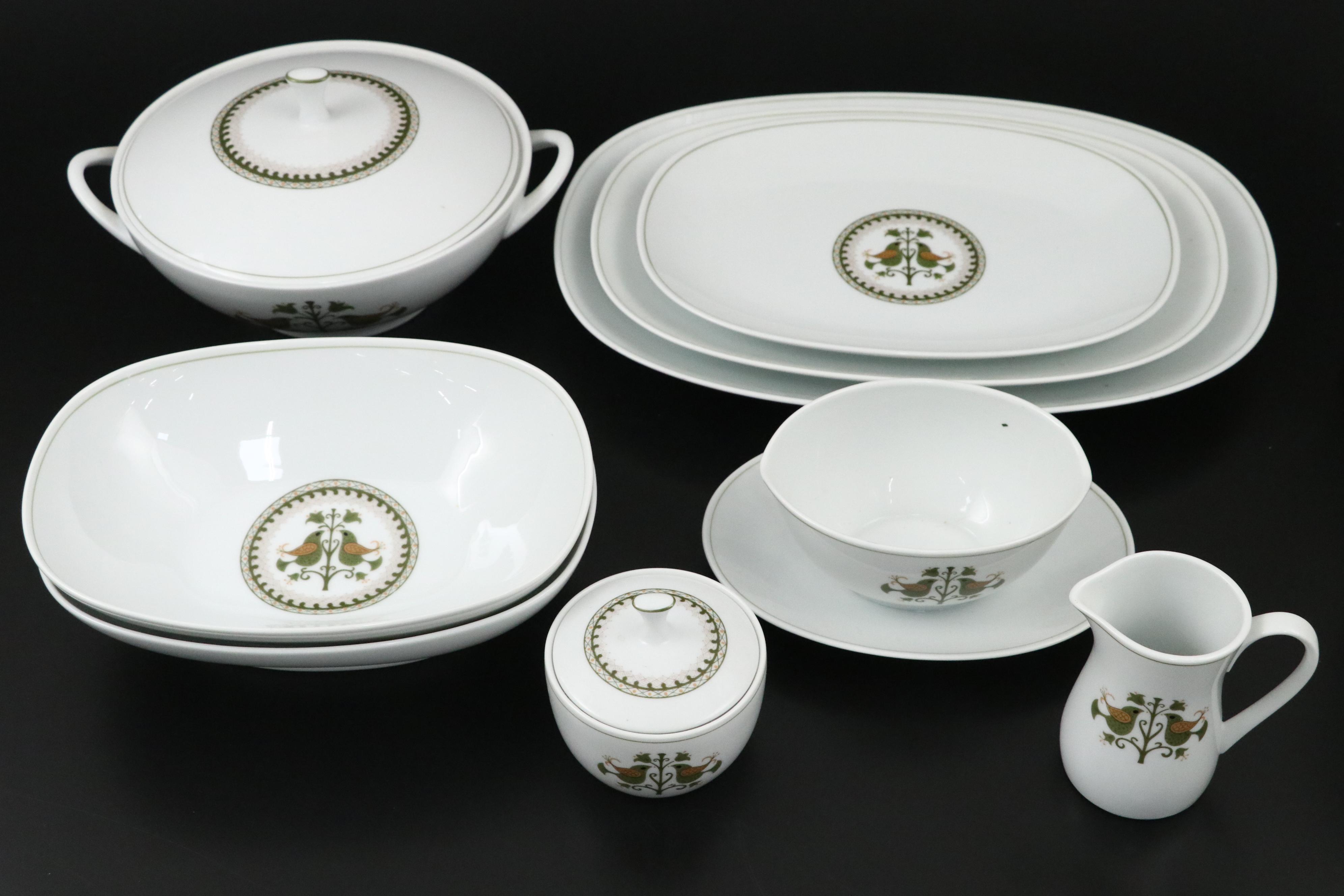 Noritake "Hermitage" Porcelain Dinnerware, 1961-1975