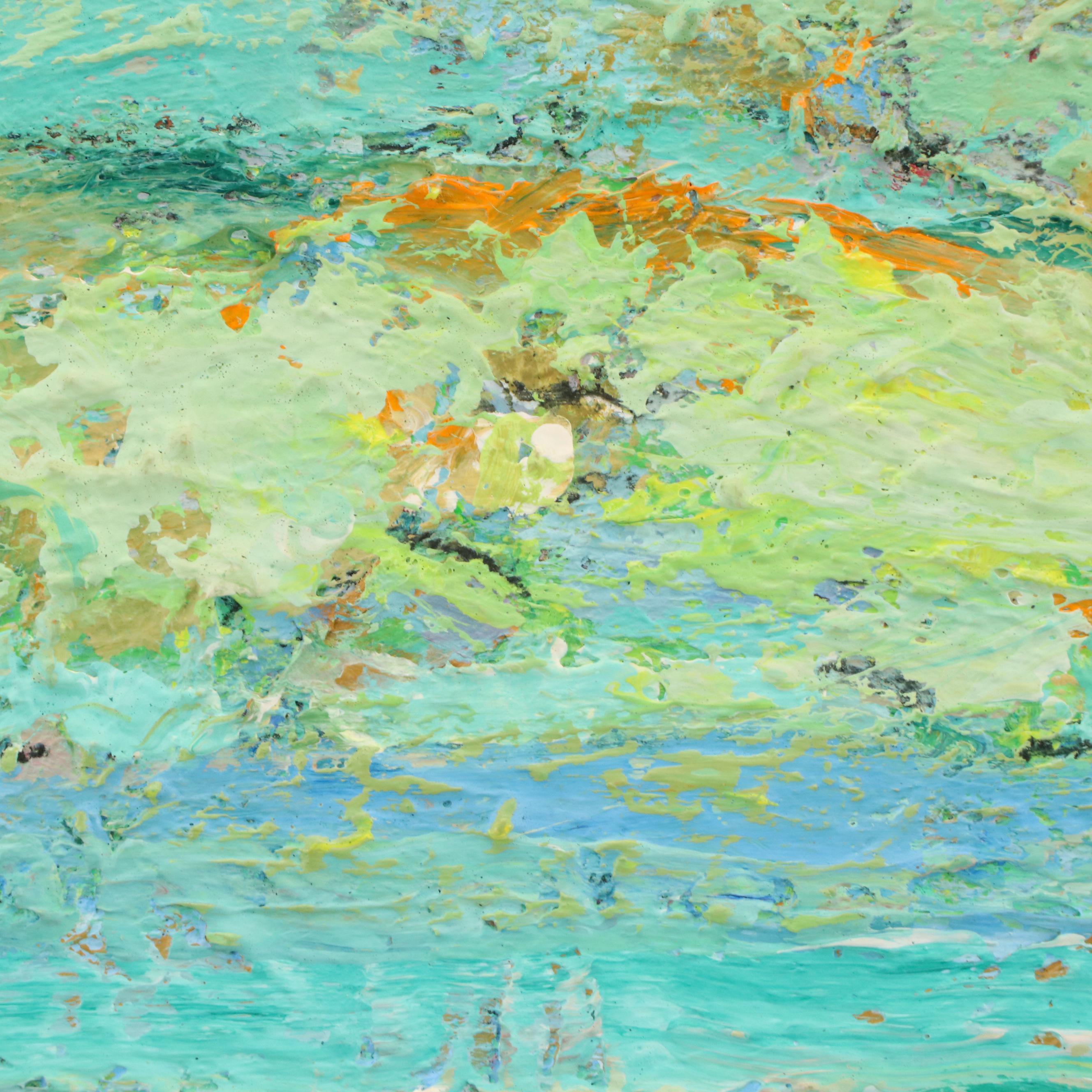 Harry Reisiger Modernist Oil Painting "Joyous Serf" Late 20th Century