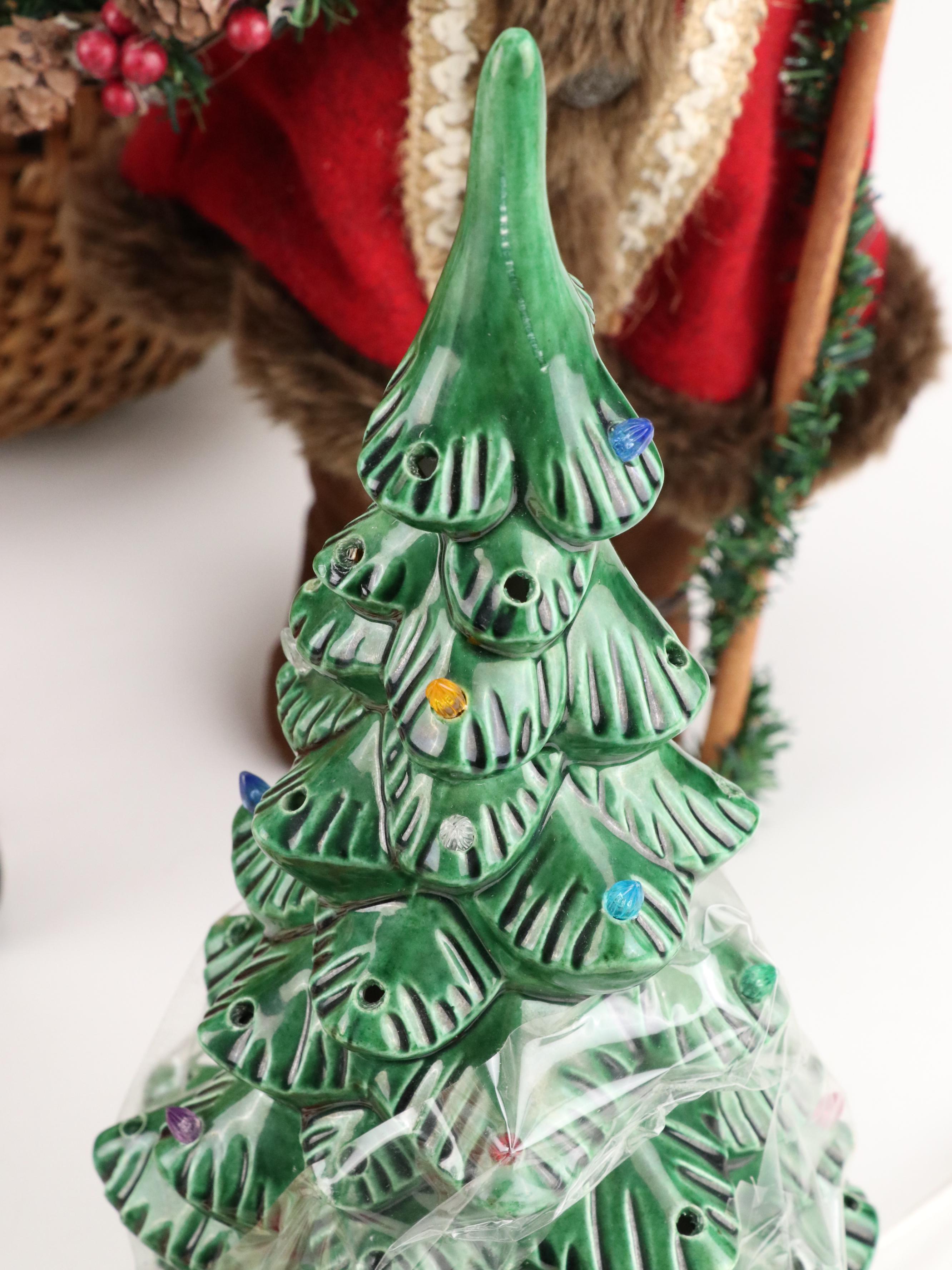 Knit Christmas Stockings with Other Christmas Decor