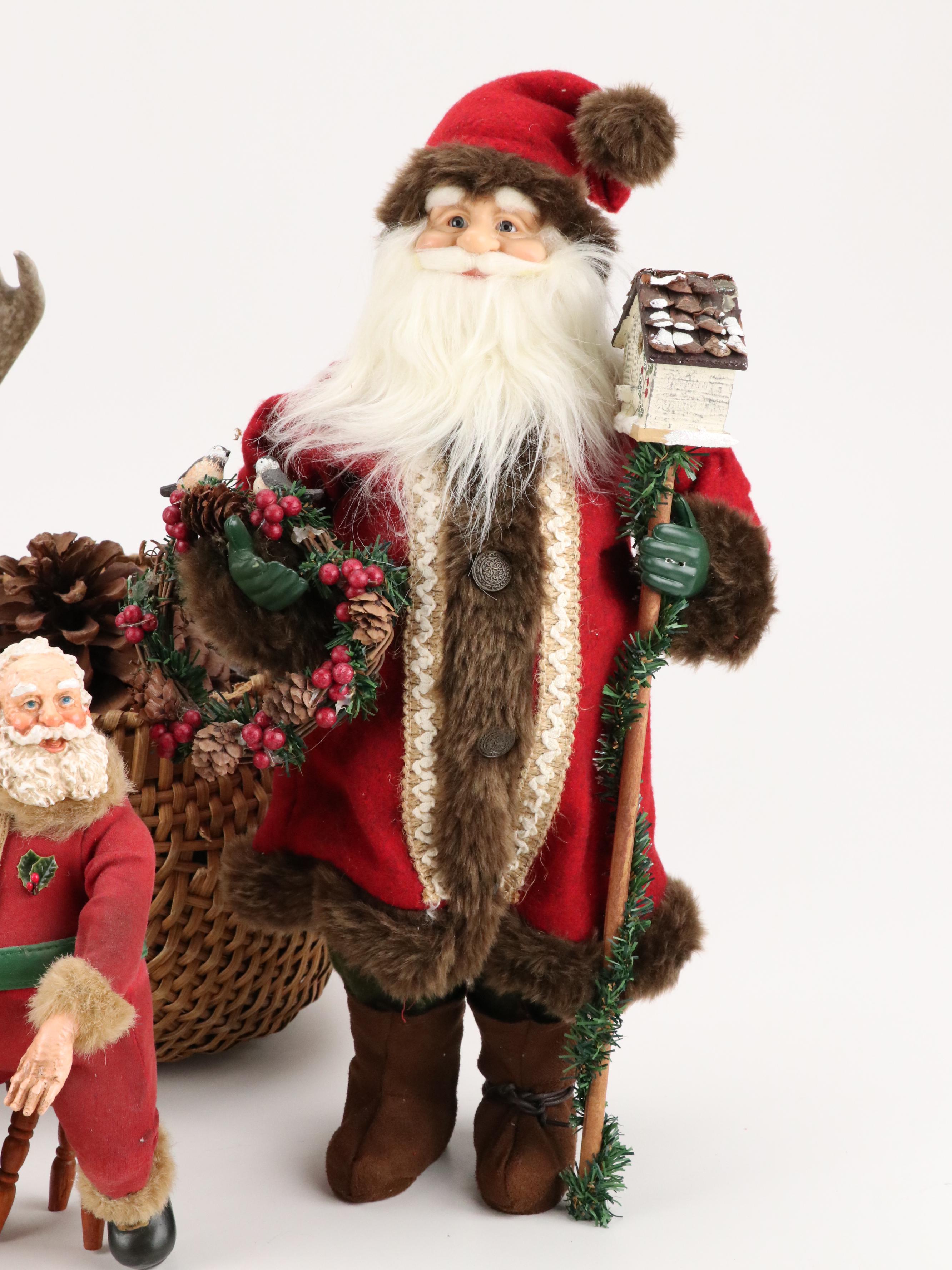 Knit Christmas Stockings with Other Christmas Decor