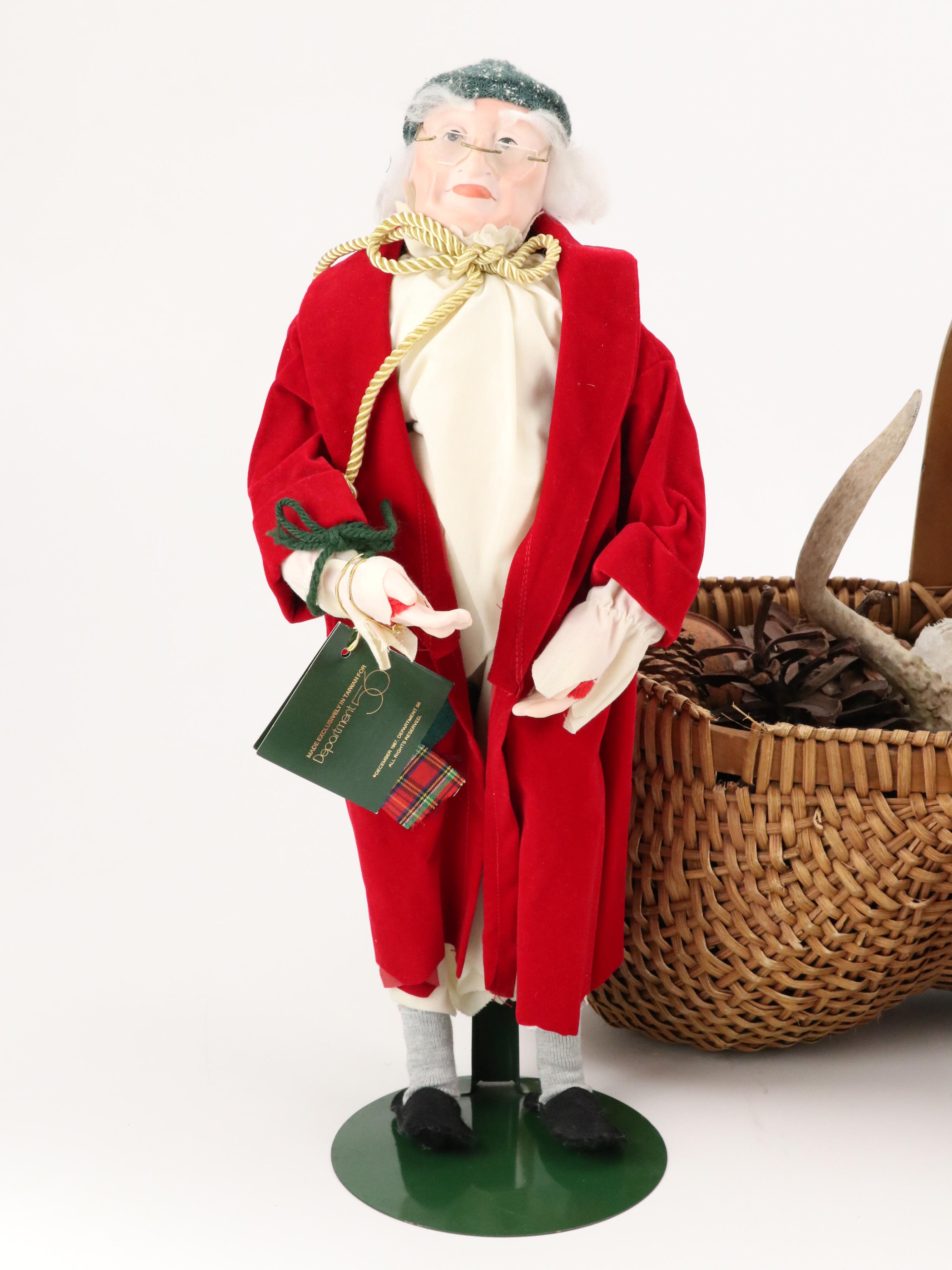 Knit Christmas Stockings with Other Christmas Decor