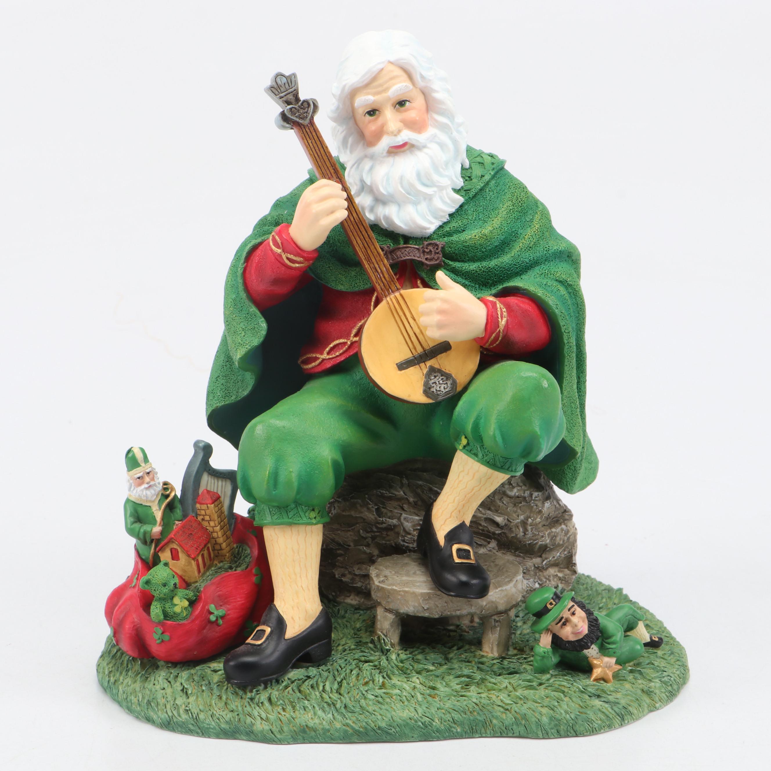 Pipka Resin "Celtic Irish Santa" and "Ireland" Santas, 2004-2005
