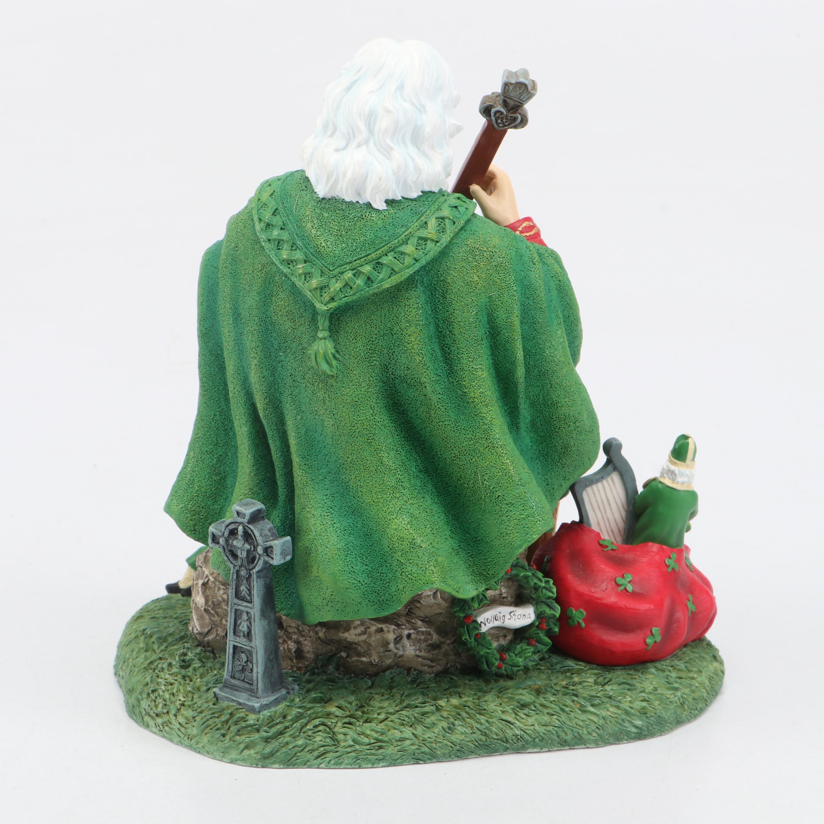 Pipka Resin "Celtic Irish Santa" and "Ireland" Santas, 2004-2005