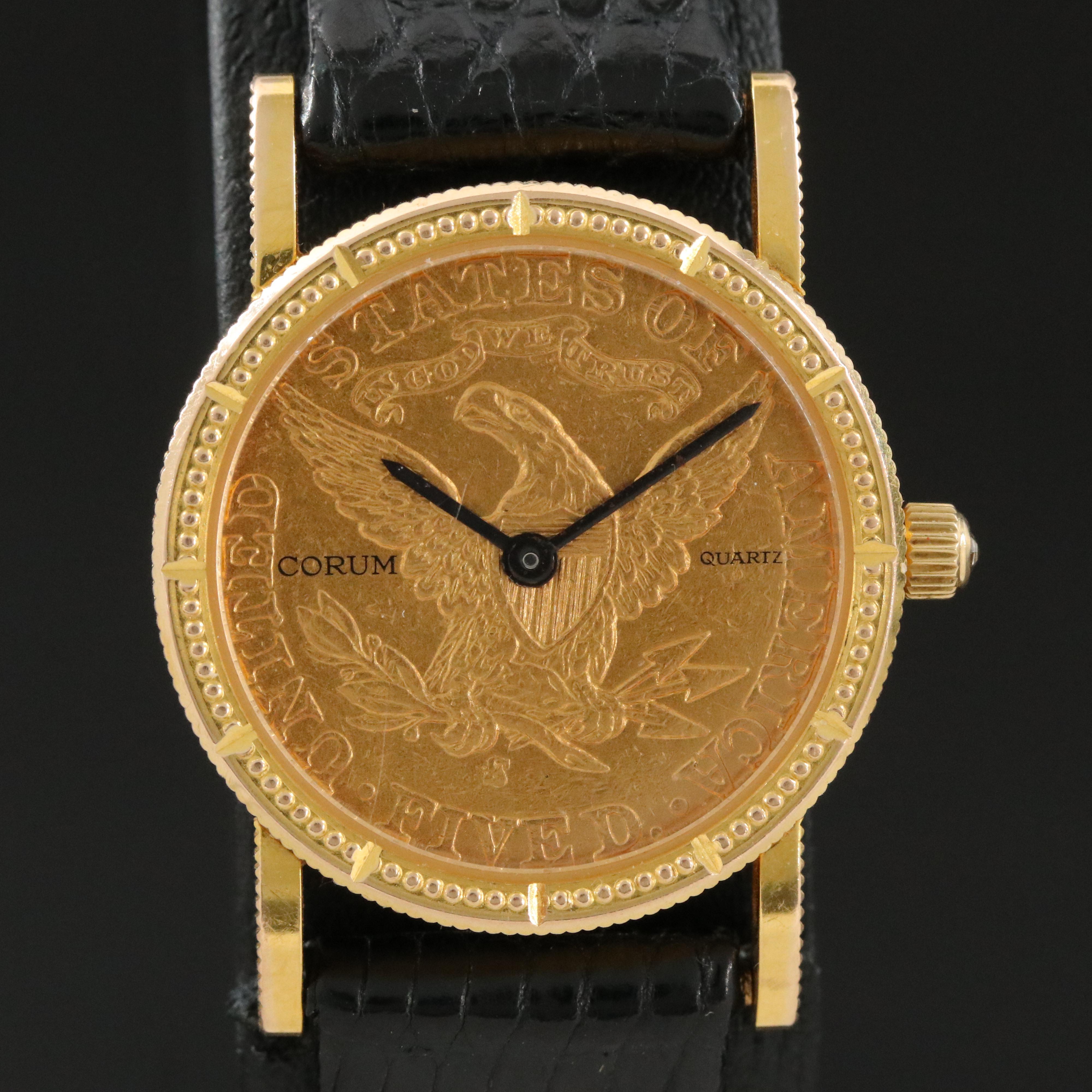 18K Corum 1893 Liberty Head $5 Coin Watch