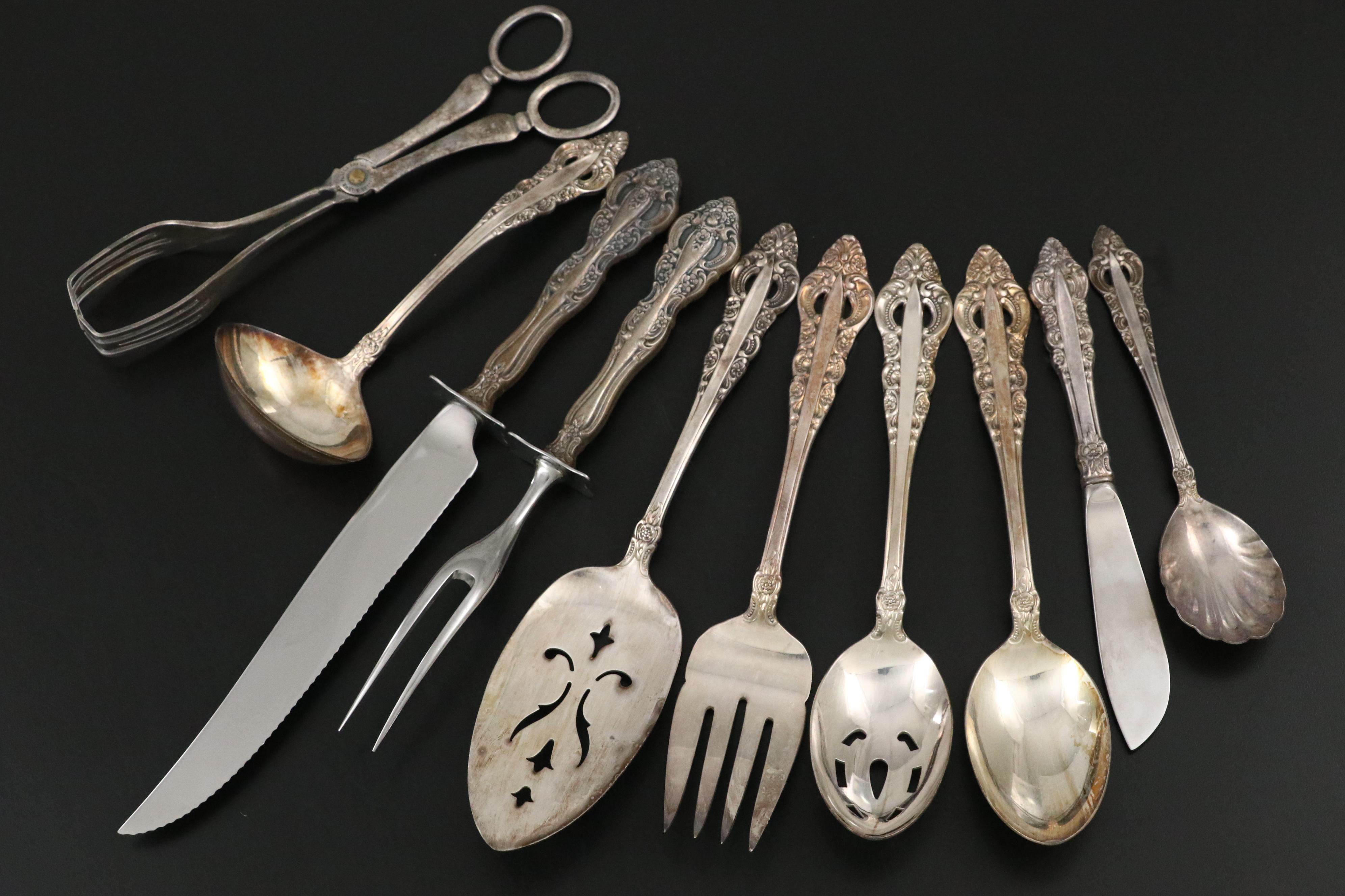 Reed & Barton "Silver Majesty" and Other Silver Plate Flatware and Utensils