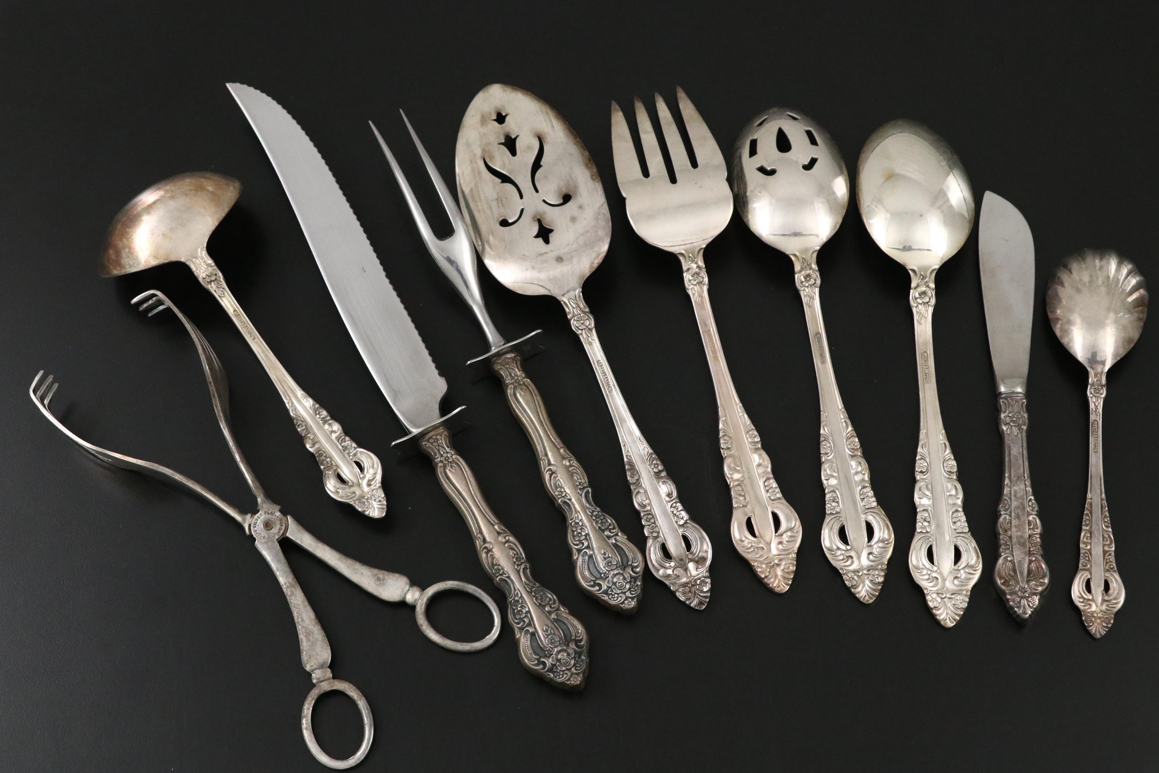 Reed & Barton "Silver Majesty" and Other Silver Plate Flatware and Utensils