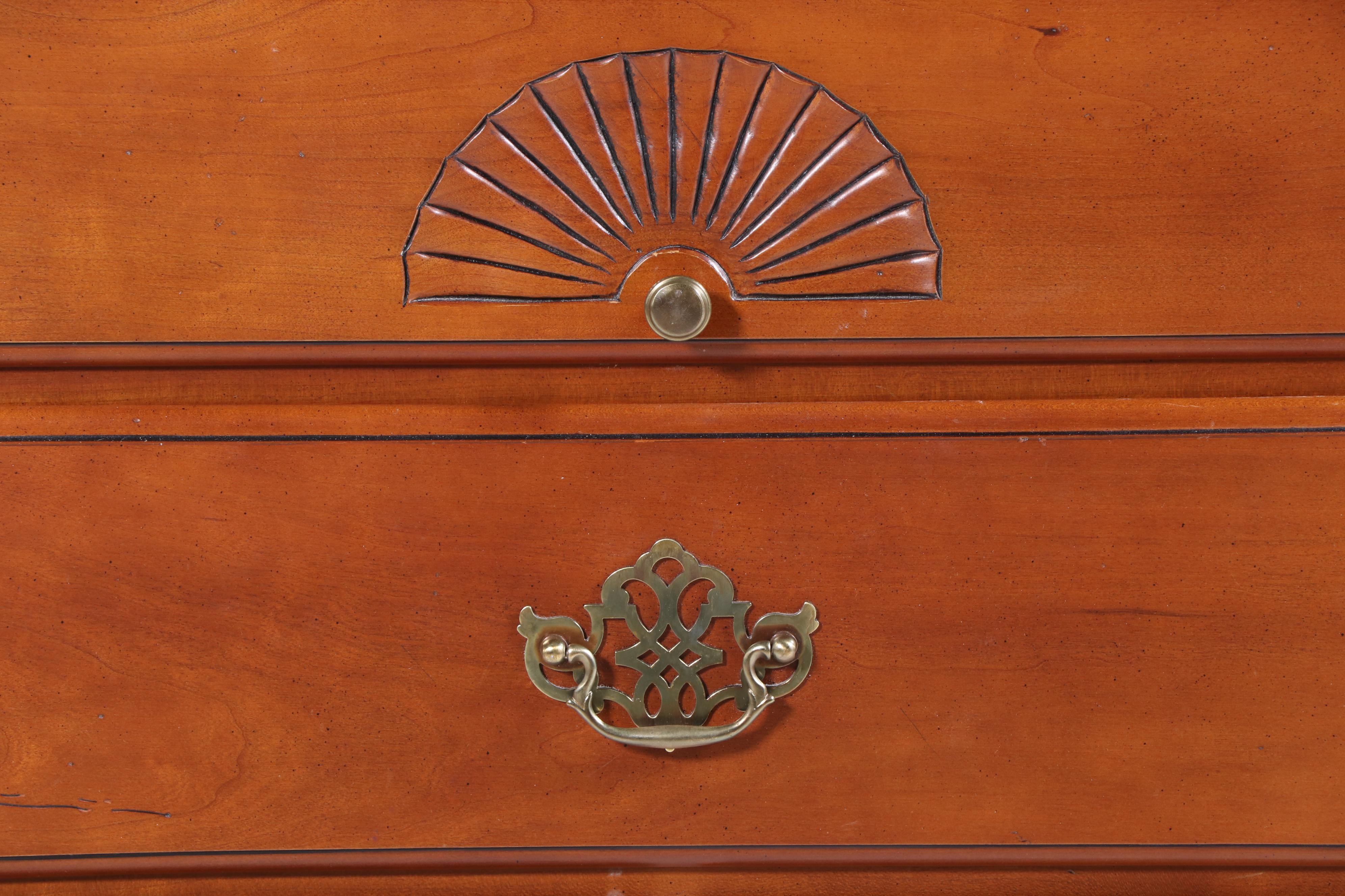 Harden Chippendale Style Cherrywood Ten-Drawer Dresser