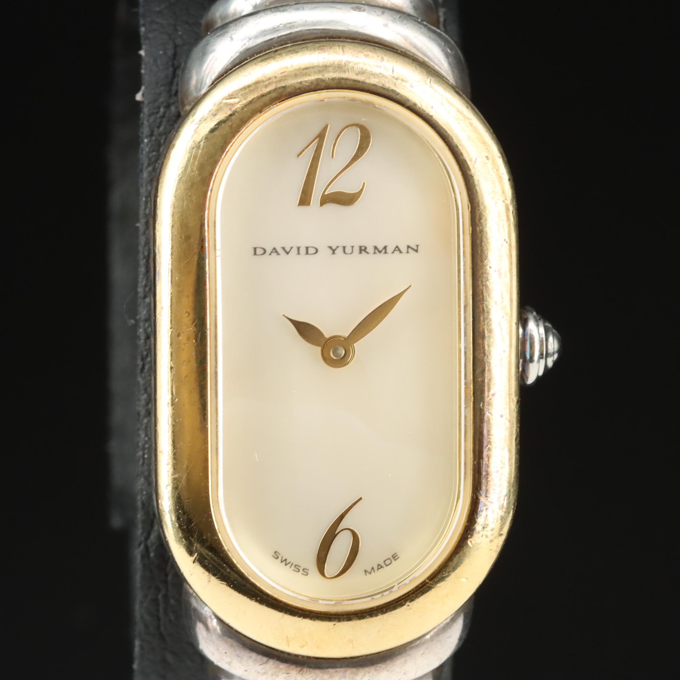 David Yurman Madison 18K Gold Sterling Silver Quartz Watch