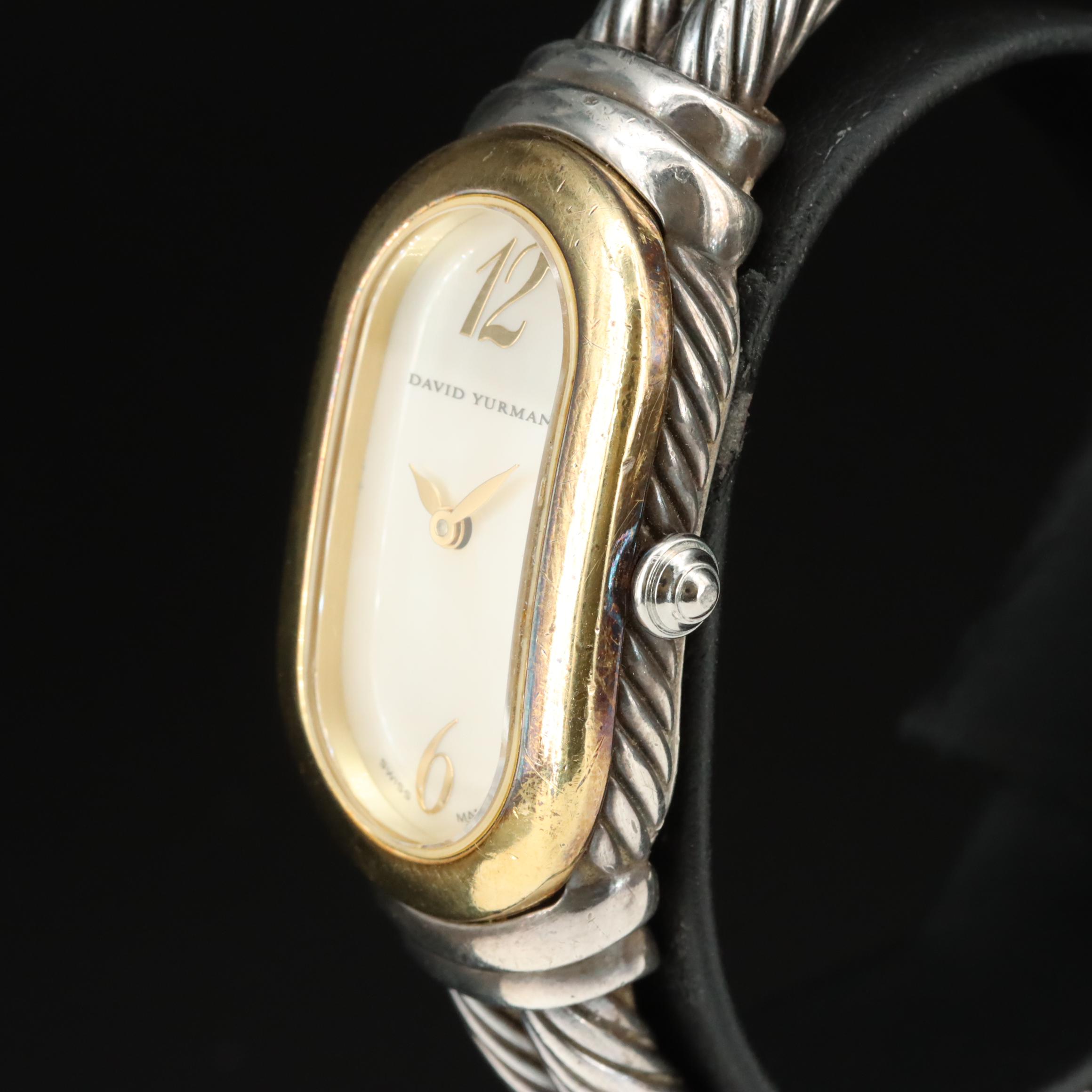 David Yurman Madison 18K Gold Sterling Silver Quartz Watch