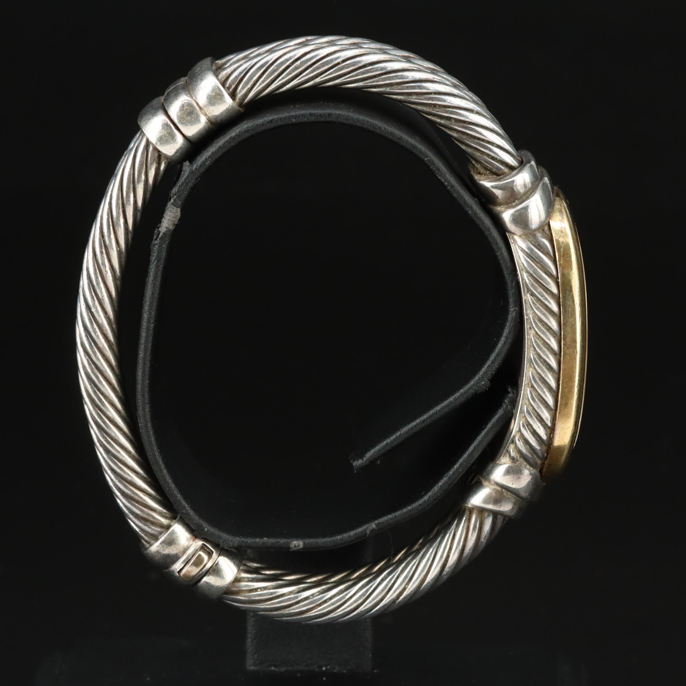 David Yurman Madison 18K Gold Sterling Silver Quartz Watch