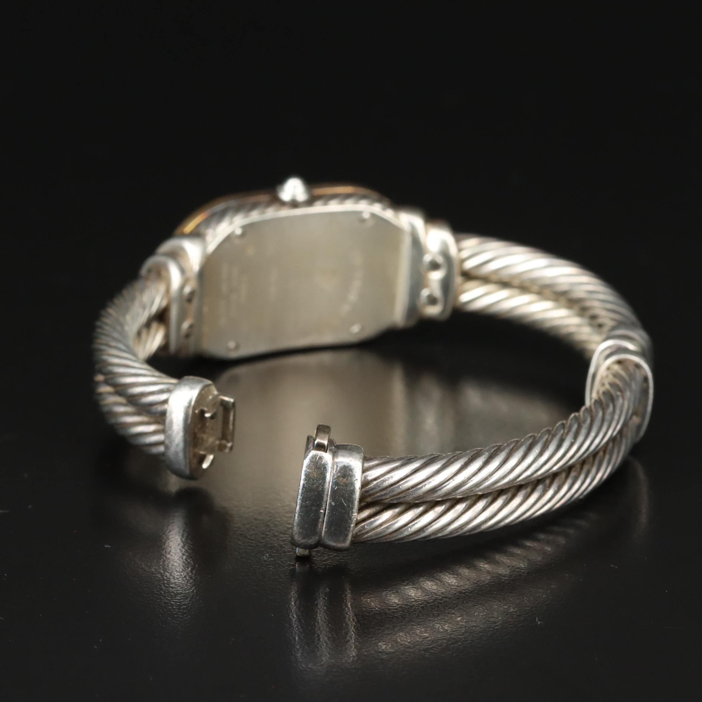 David Yurman Madison 18K Gold Sterling Silver Quartz Watch