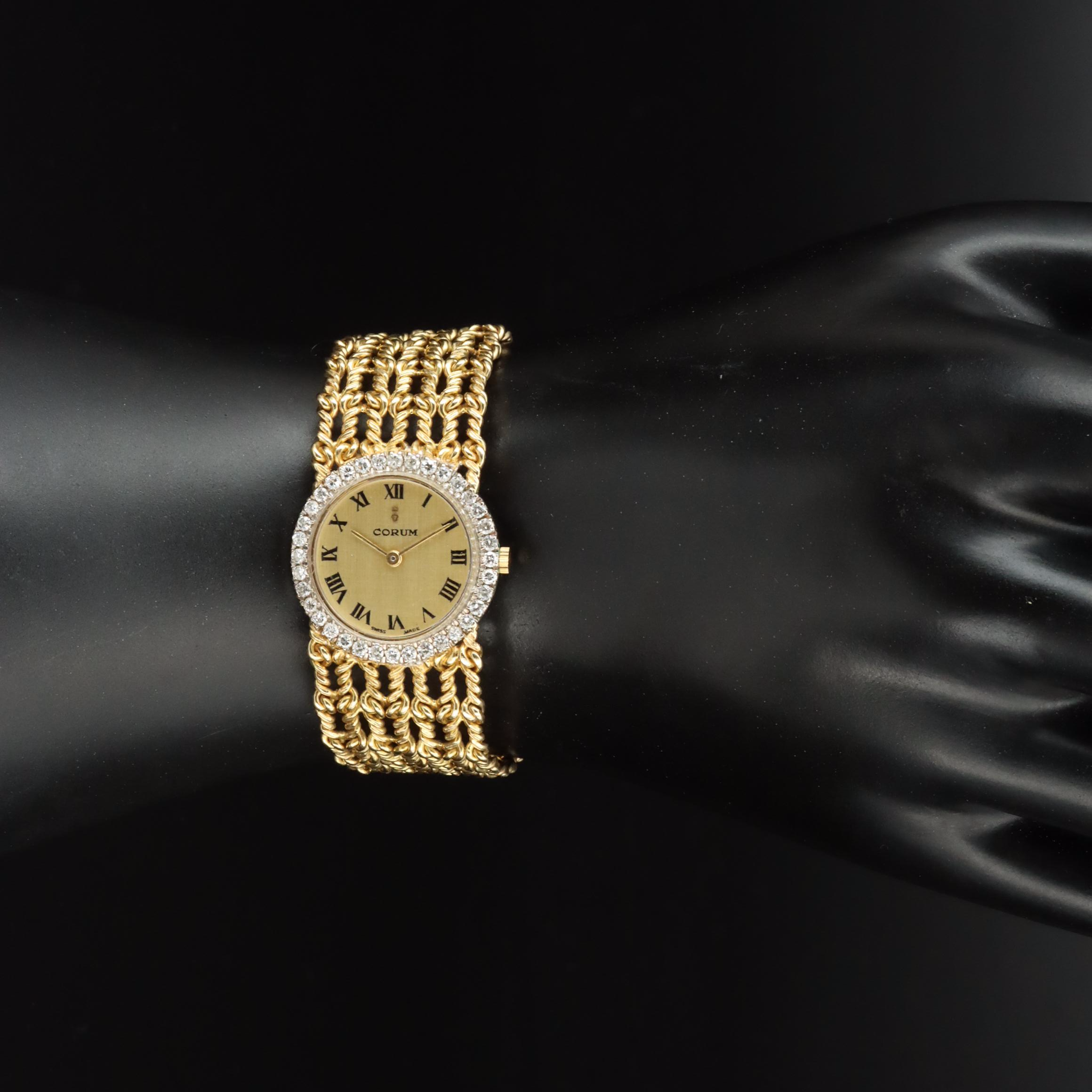 18K Corum Diamond Swiss Made Watch