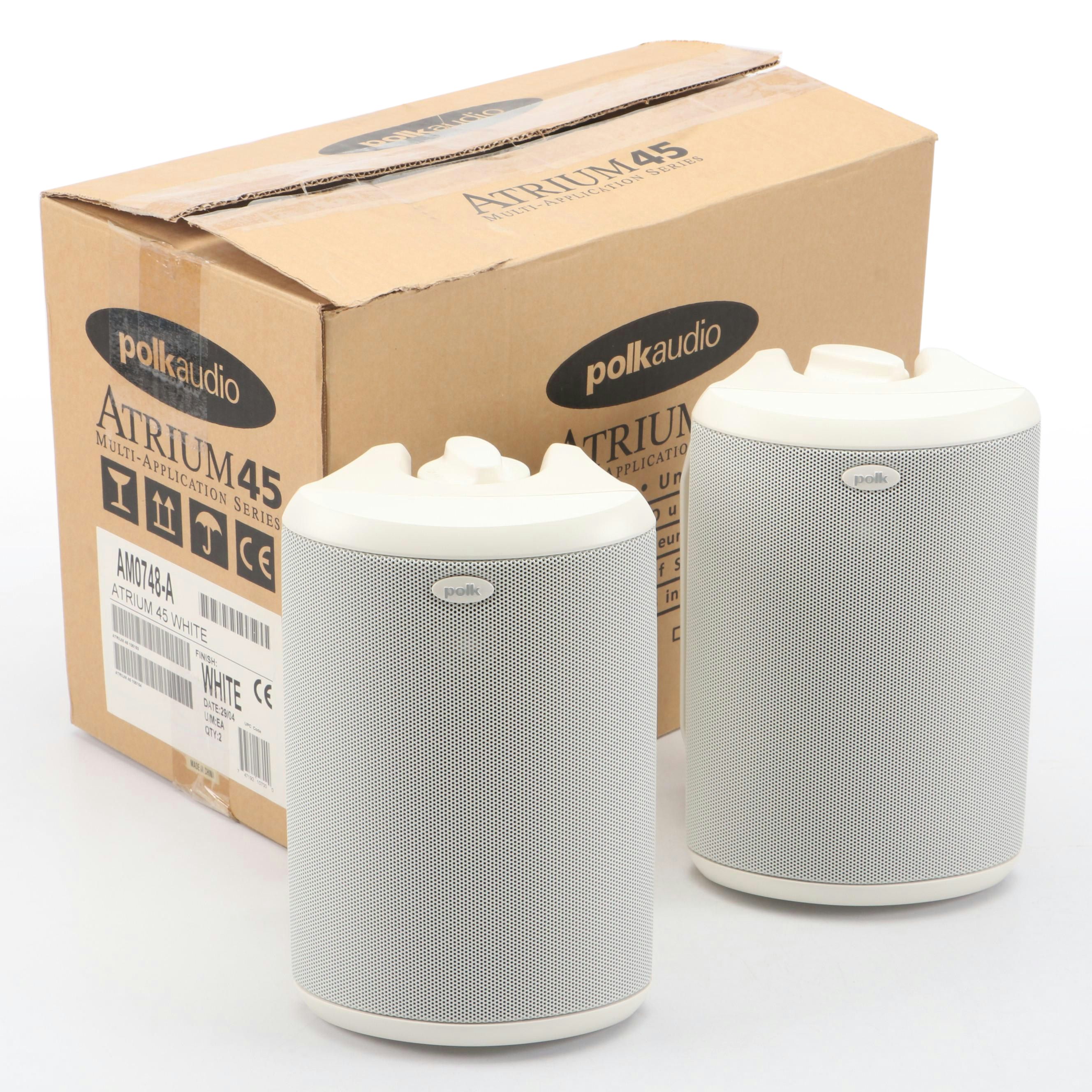 Polk Audio Atrium 45 Multi-Application Series White Indoor/Outdoor Speakers