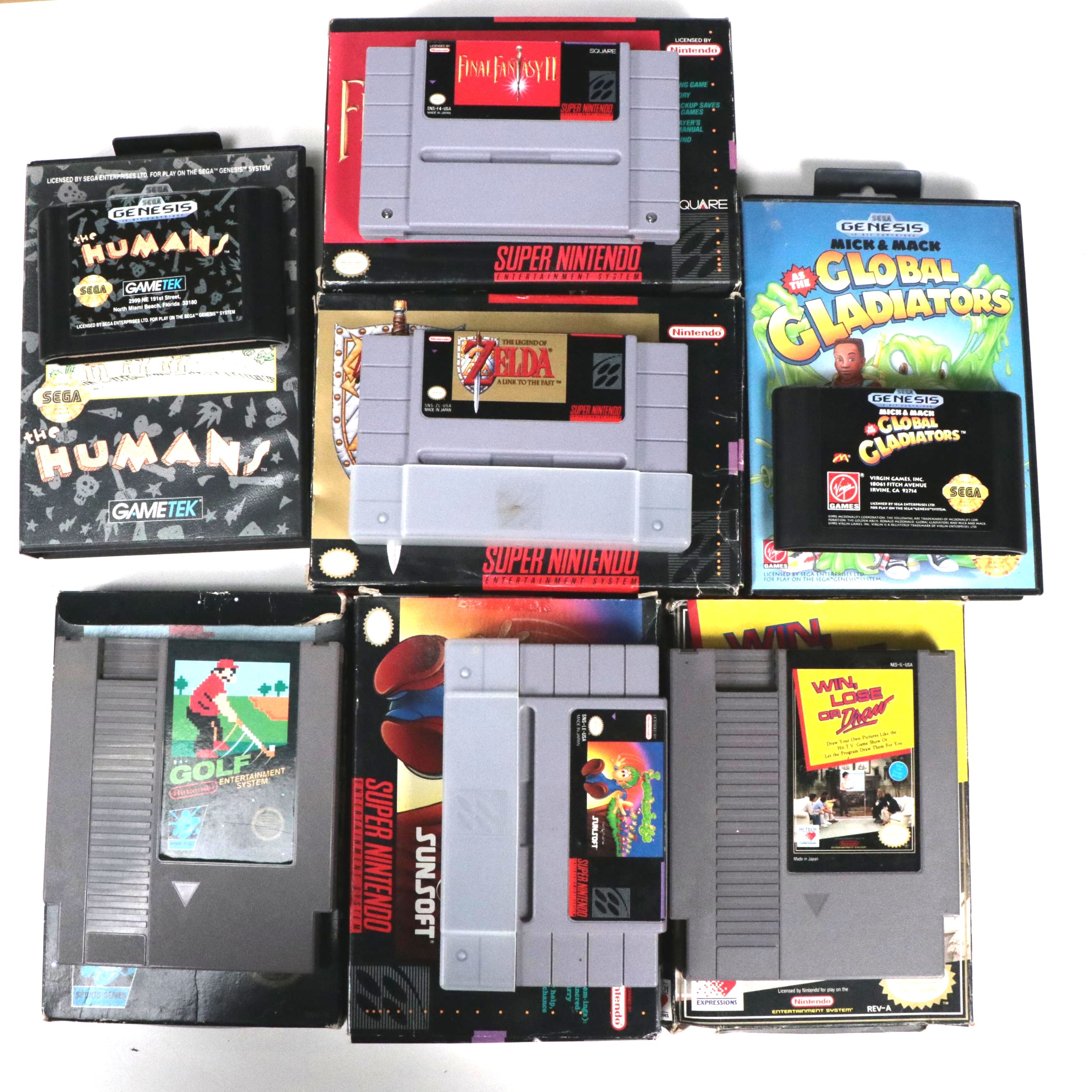 Nintendo Entertainment System w/ Zelda, Castlevania IV, Final Fantasy II & More