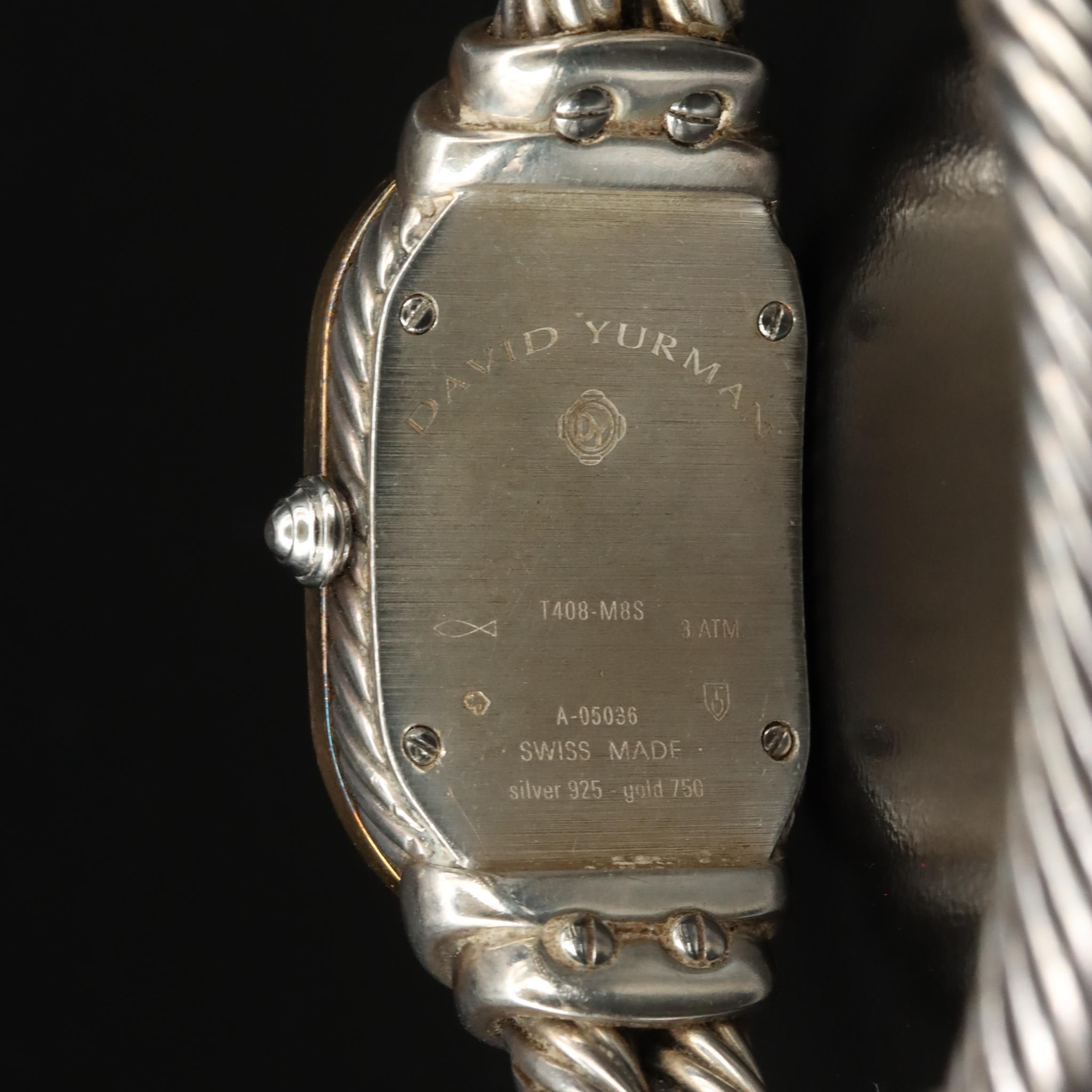 David Yurman Madison 18K Gold Sterling Silver Quartz Watch