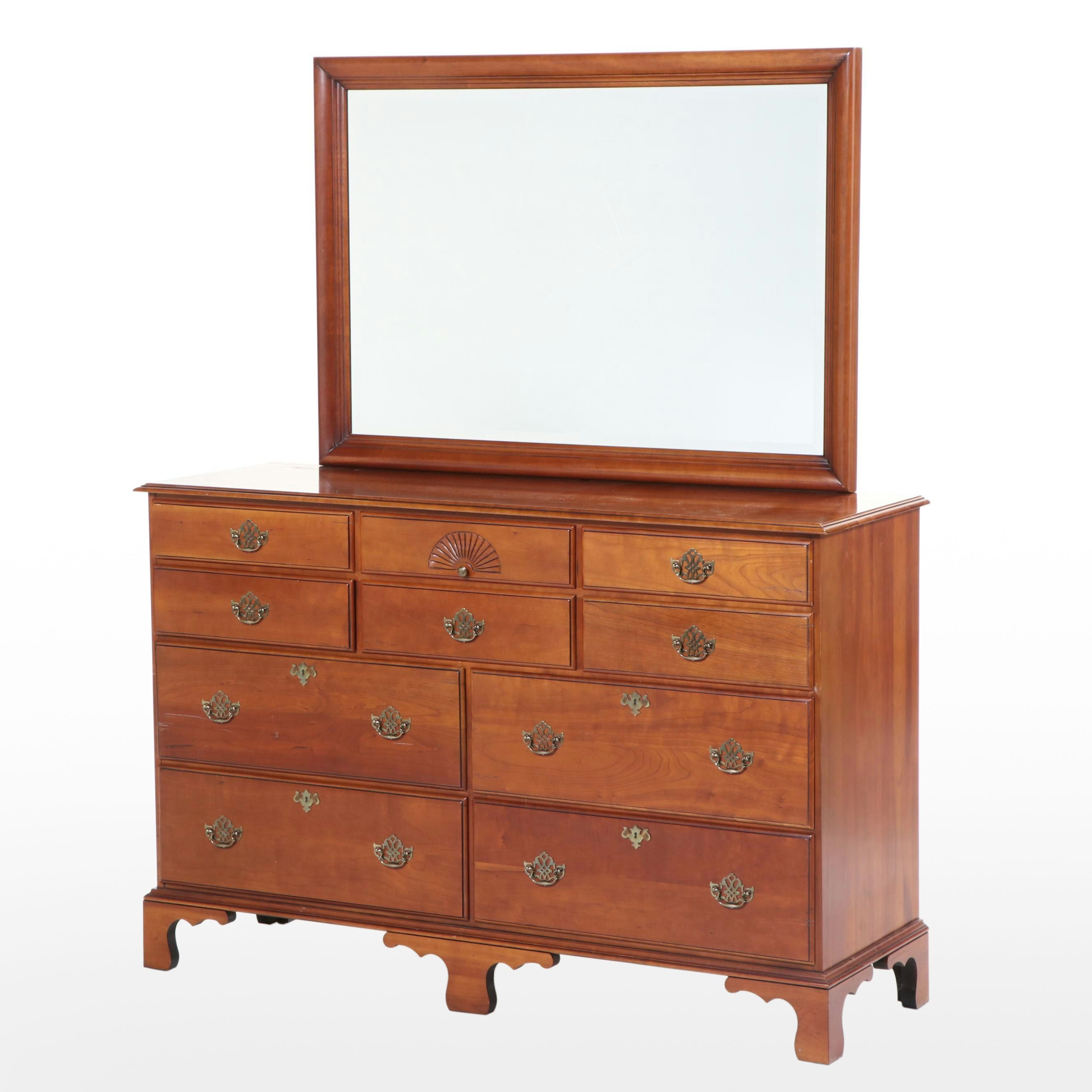 Harden Chippendale Style Cherrywood Ten-Drawer Dresser