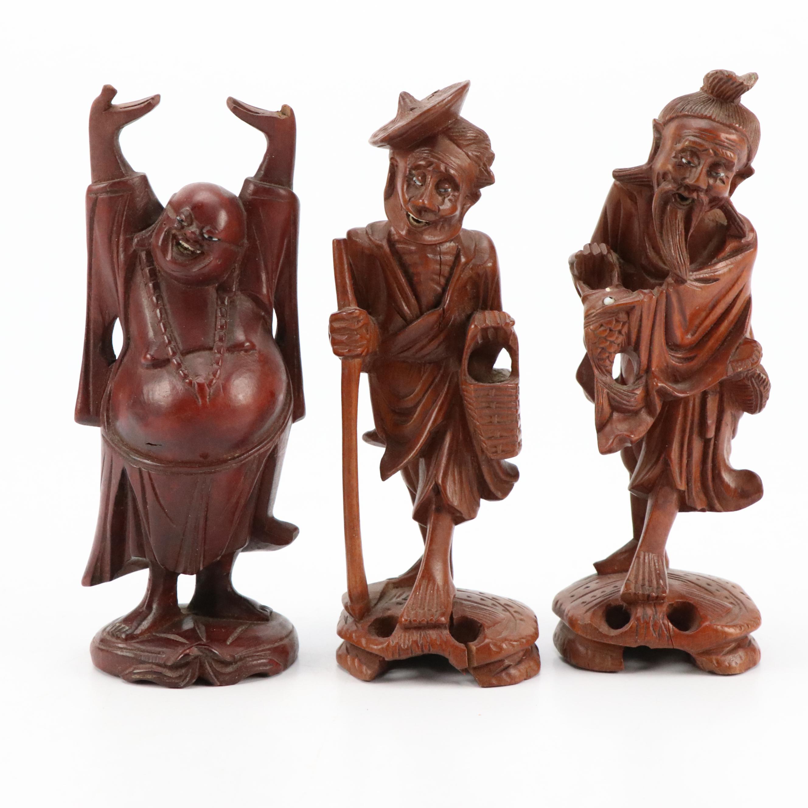 Hand-Painted Music Box with MOP Detail, Carved Cork Diorama and Figurines