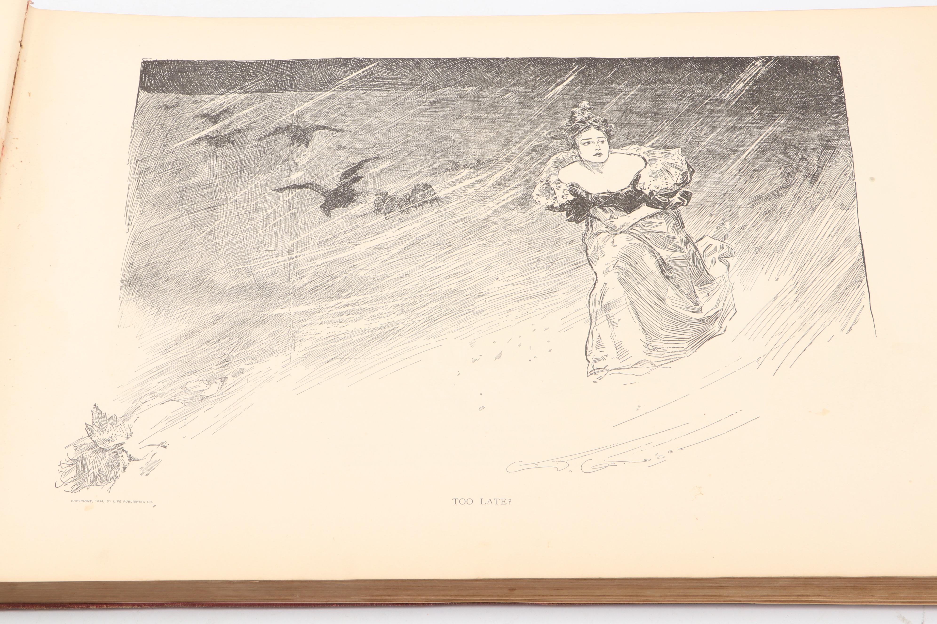 Illustrated "The Gibson Book" Vol. I by Charles Dana Gibson, 1906