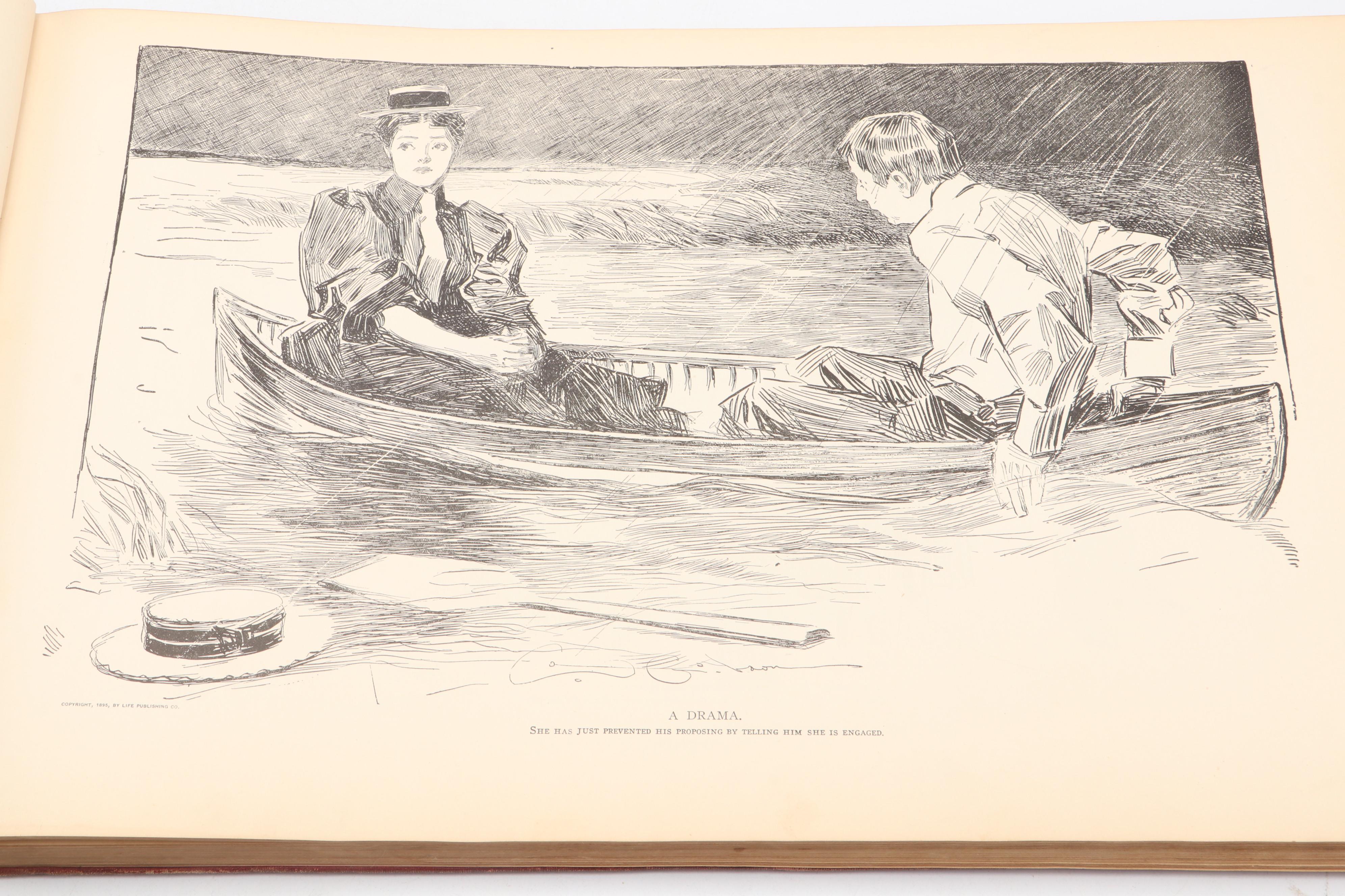 Illustrated "The Gibson Book" Vol. I by Charles Dana Gibson, 1906