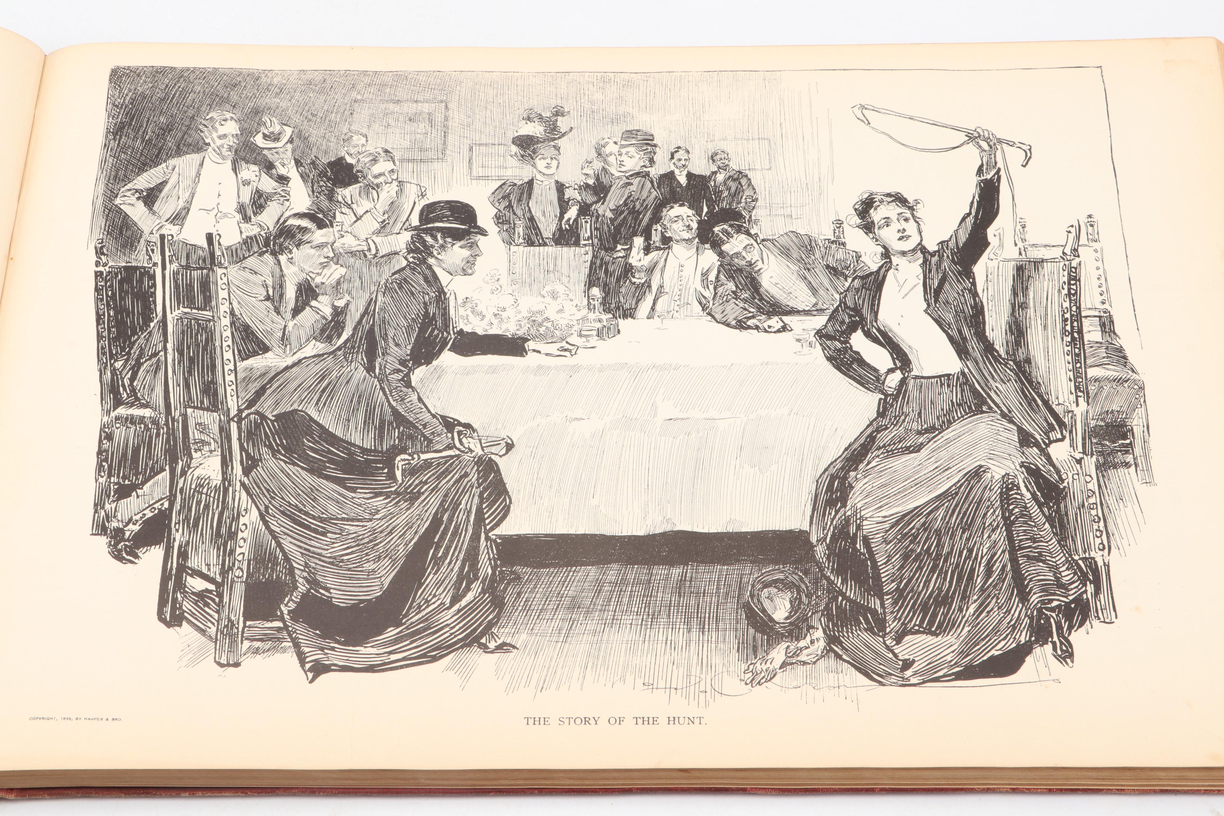 Illustrated "The Gibson Book" Vol. I by Charles Dana Gibson, 1906