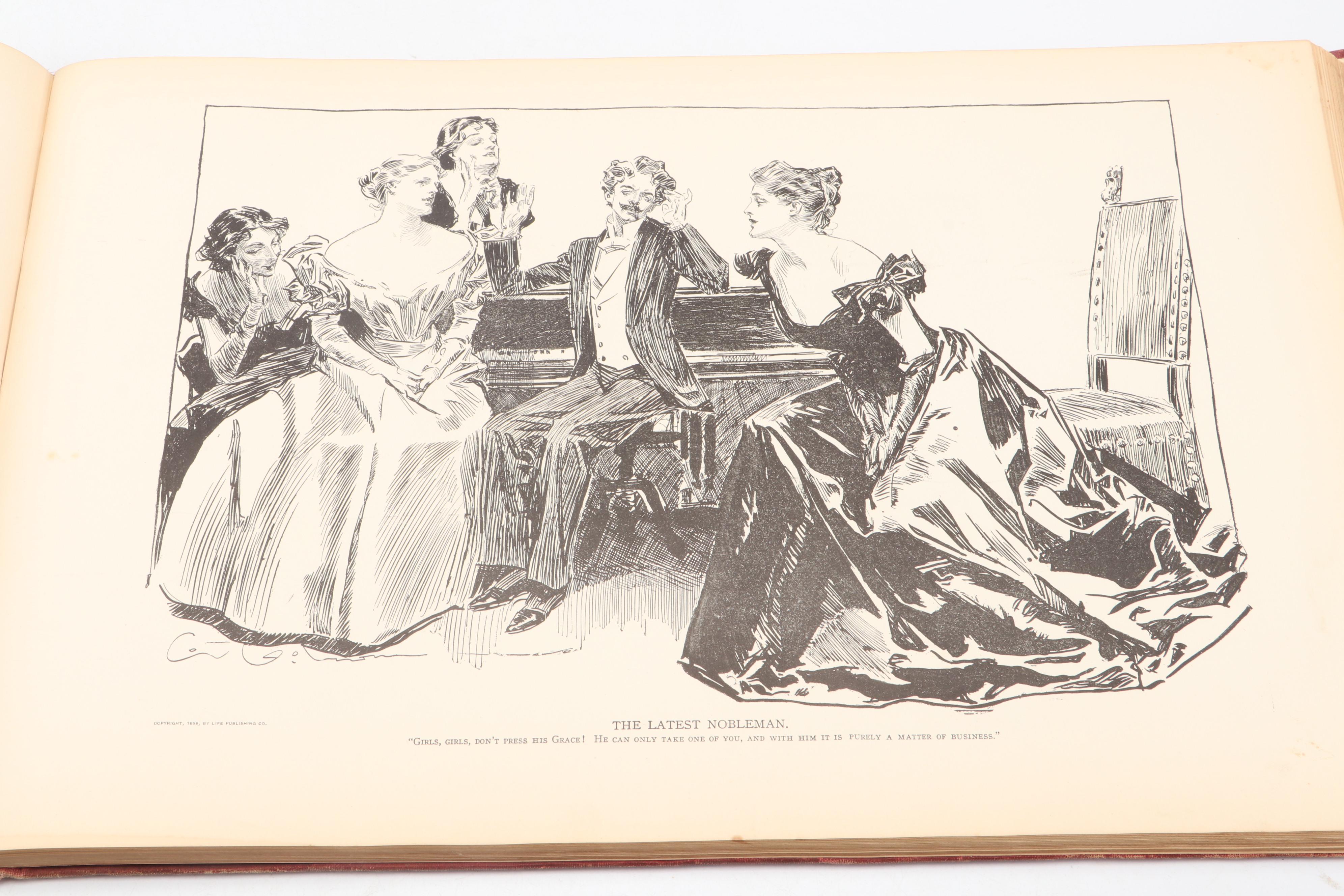 Illustrated "The Gibson Book" Vol. I by Charles Dana Gibson, 1906