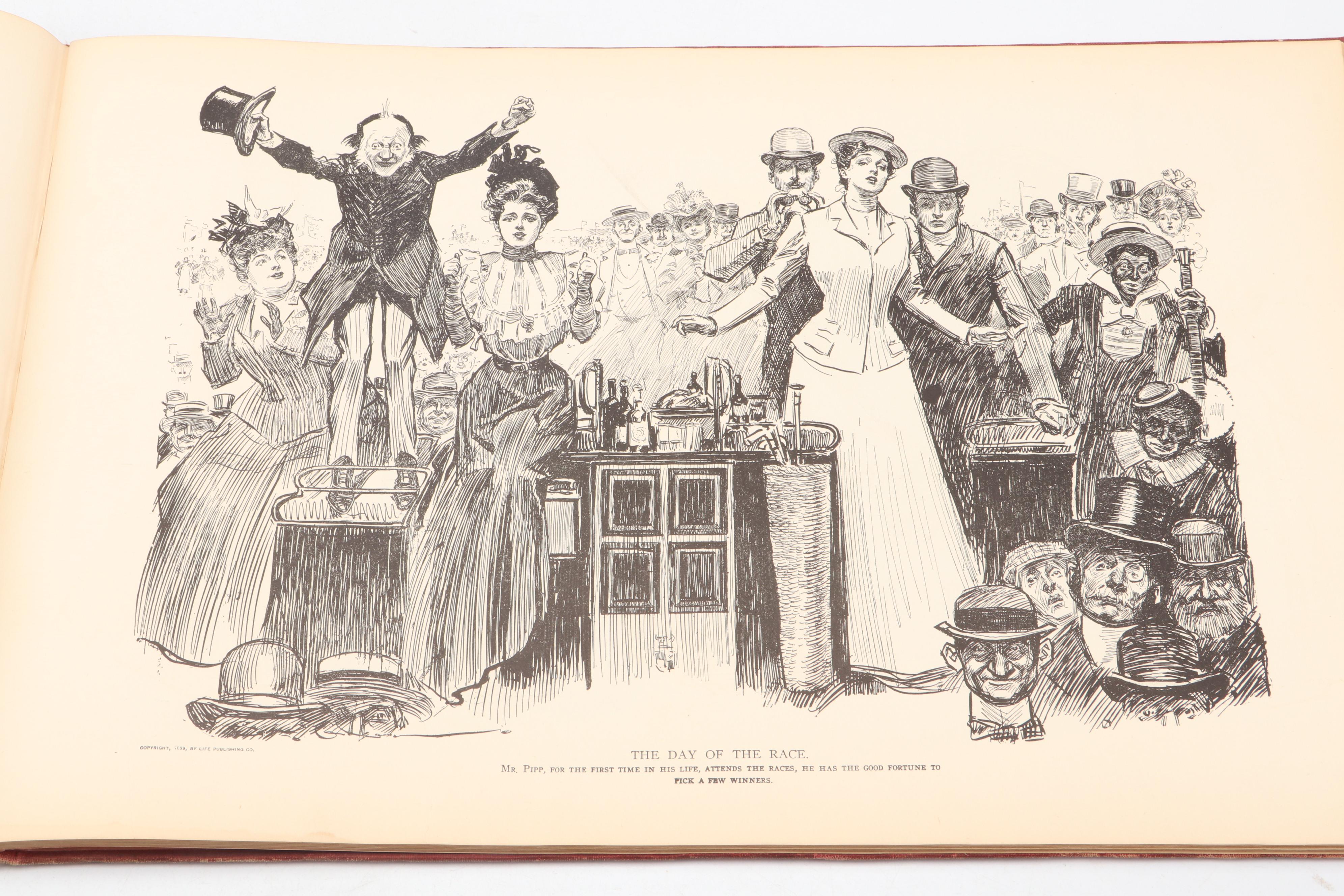 Illustrated "The Gibson Book" Vol. I by Charles Dana Gibson, 1906