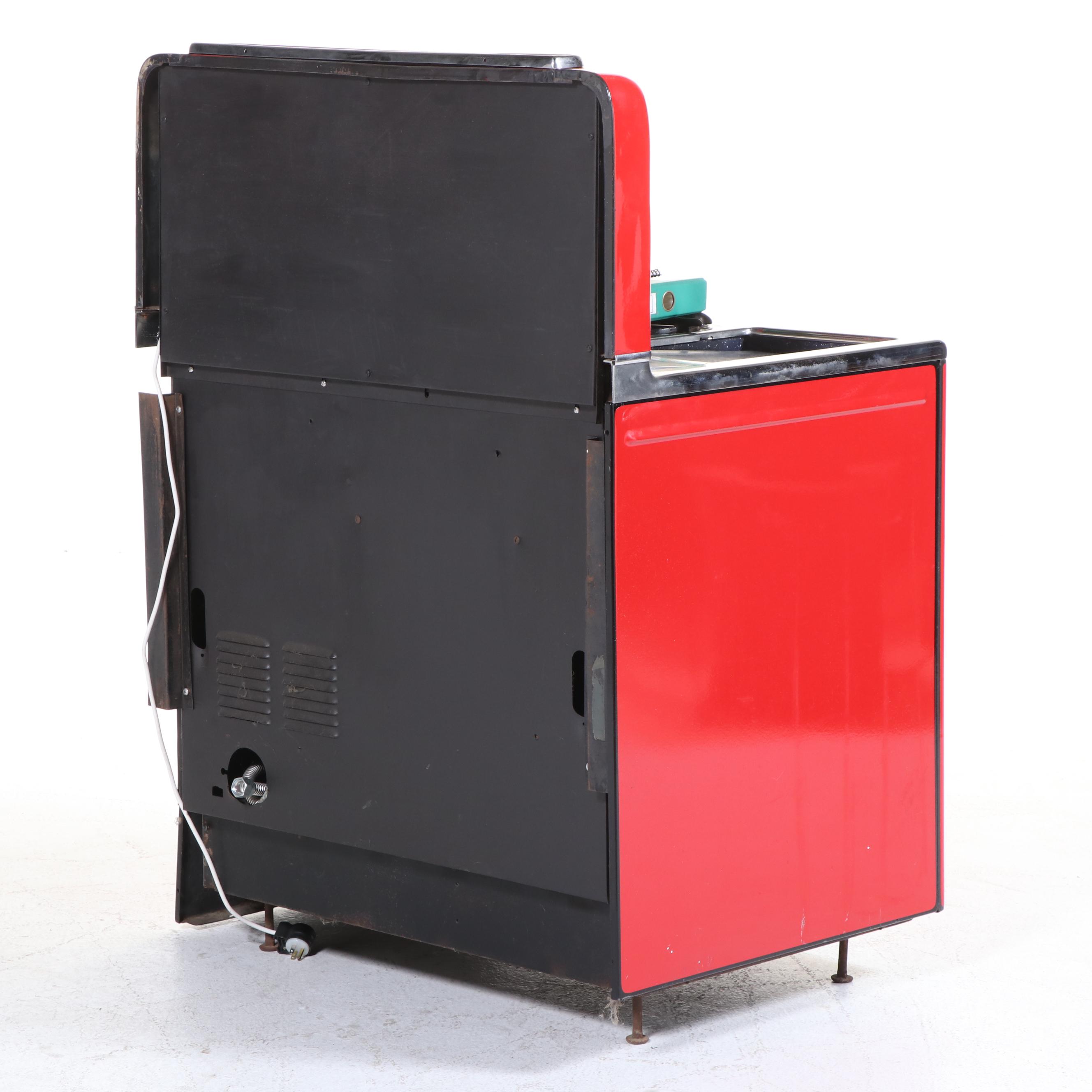 Chambers Model C Red Enameled Gas Range, 1949 - 1953