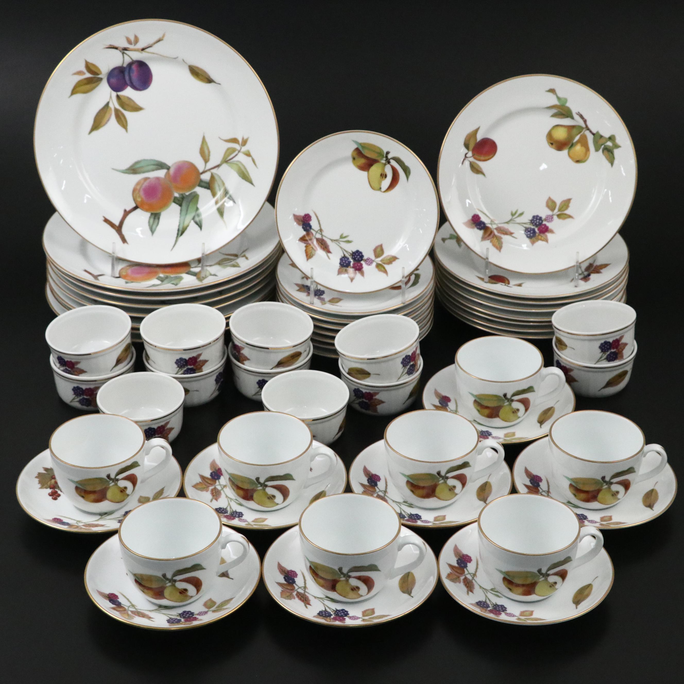 Royal Worcester "Evesham Gold" Porcelain Dinnerware, 1961-2015
