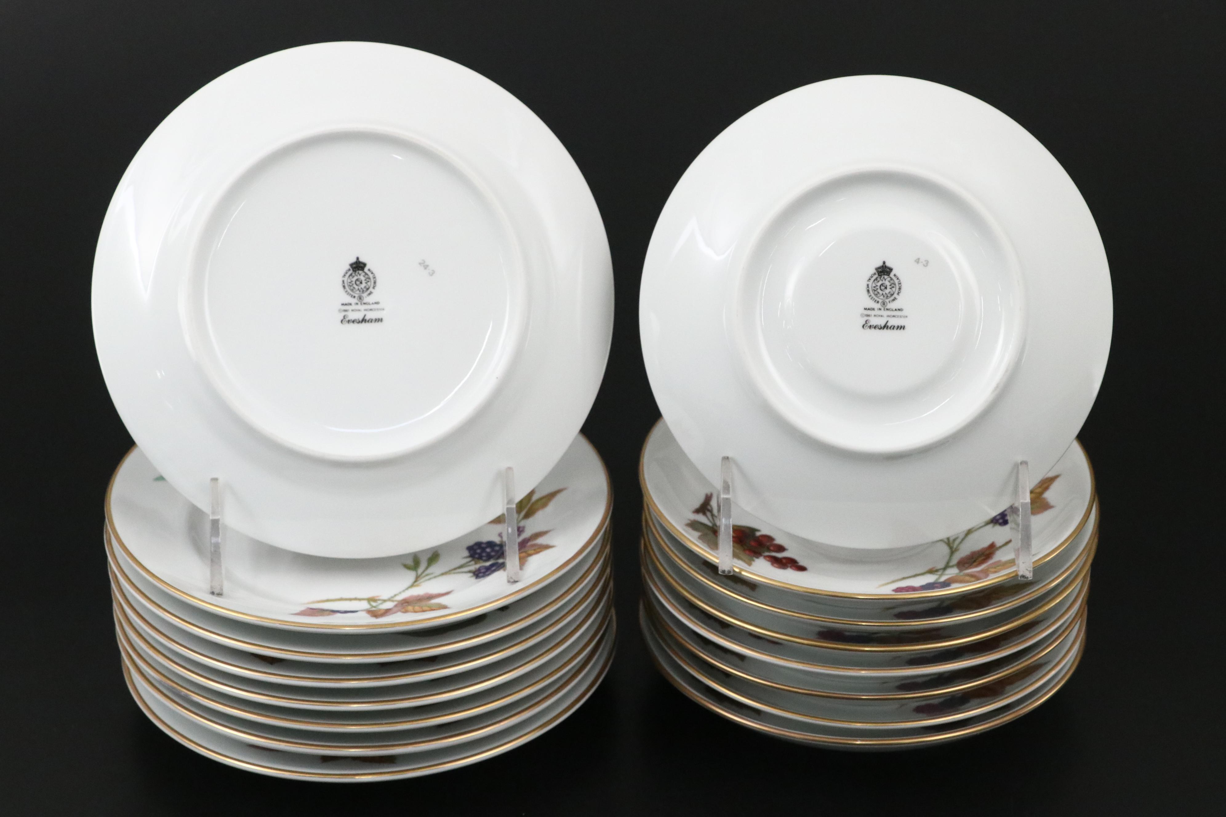 Royal Worcester "Evesham Gold" Porcelain Dinnerware, 1961-2015