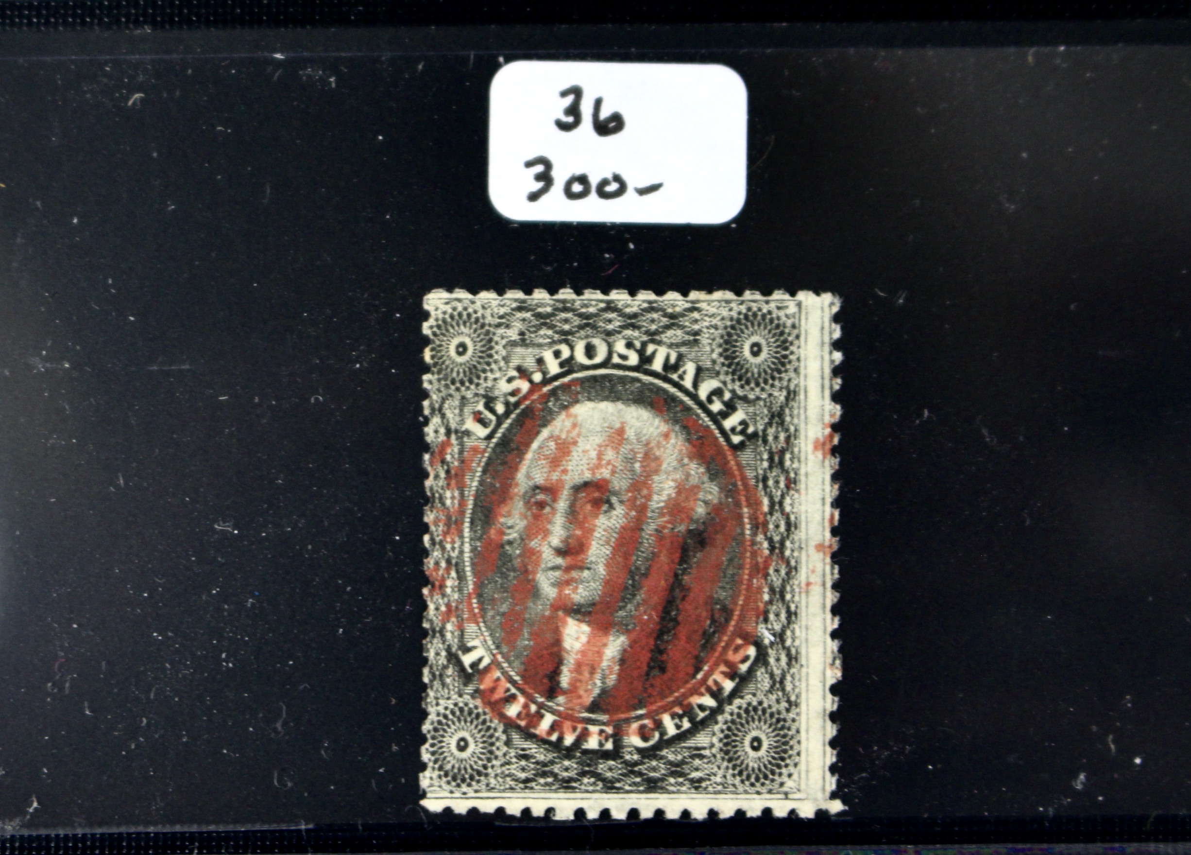 Six Early Used U.S. Postage Stamps, 19th Century