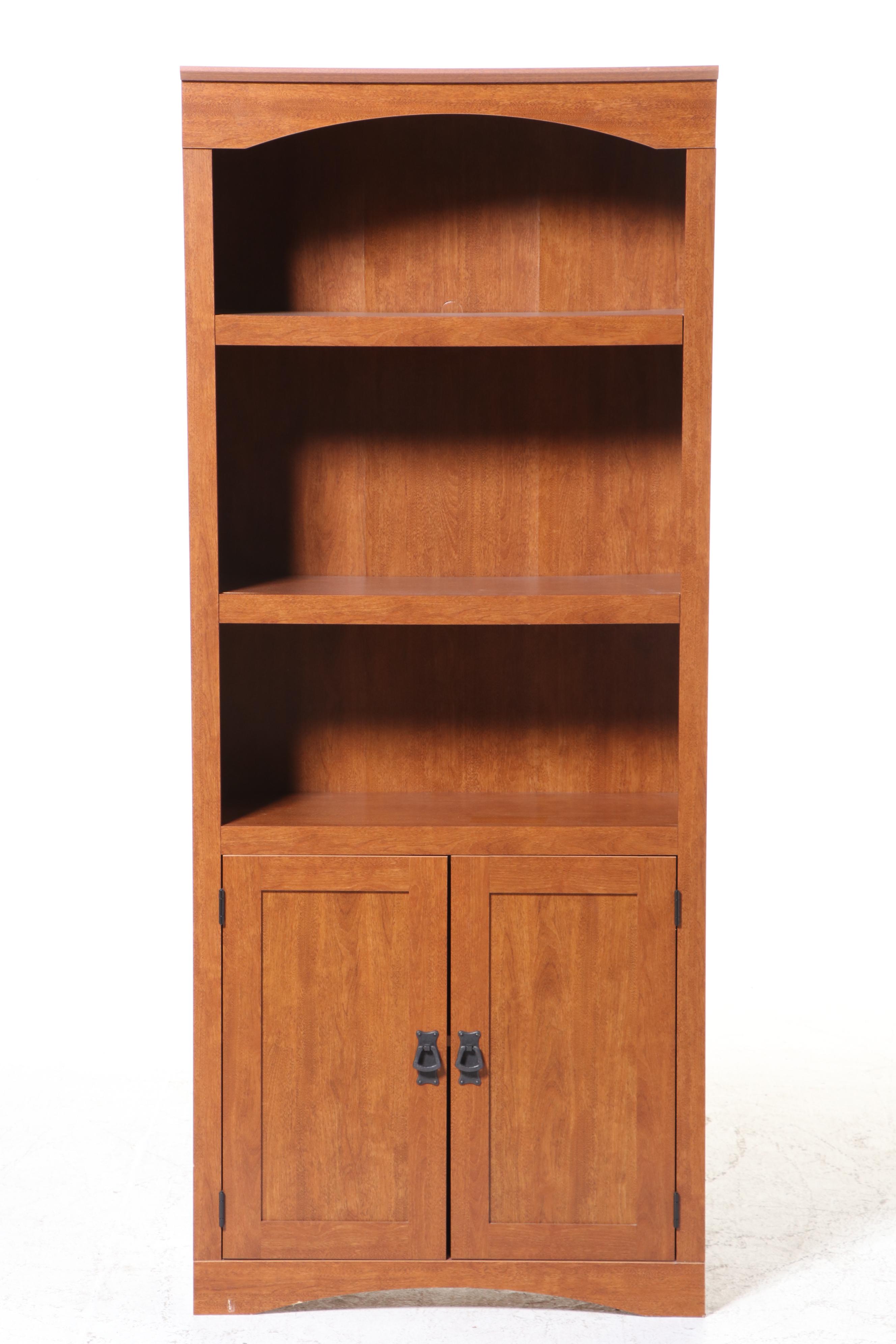 Sauder The Mission Collection Contemporary Library Bookcase with Doors