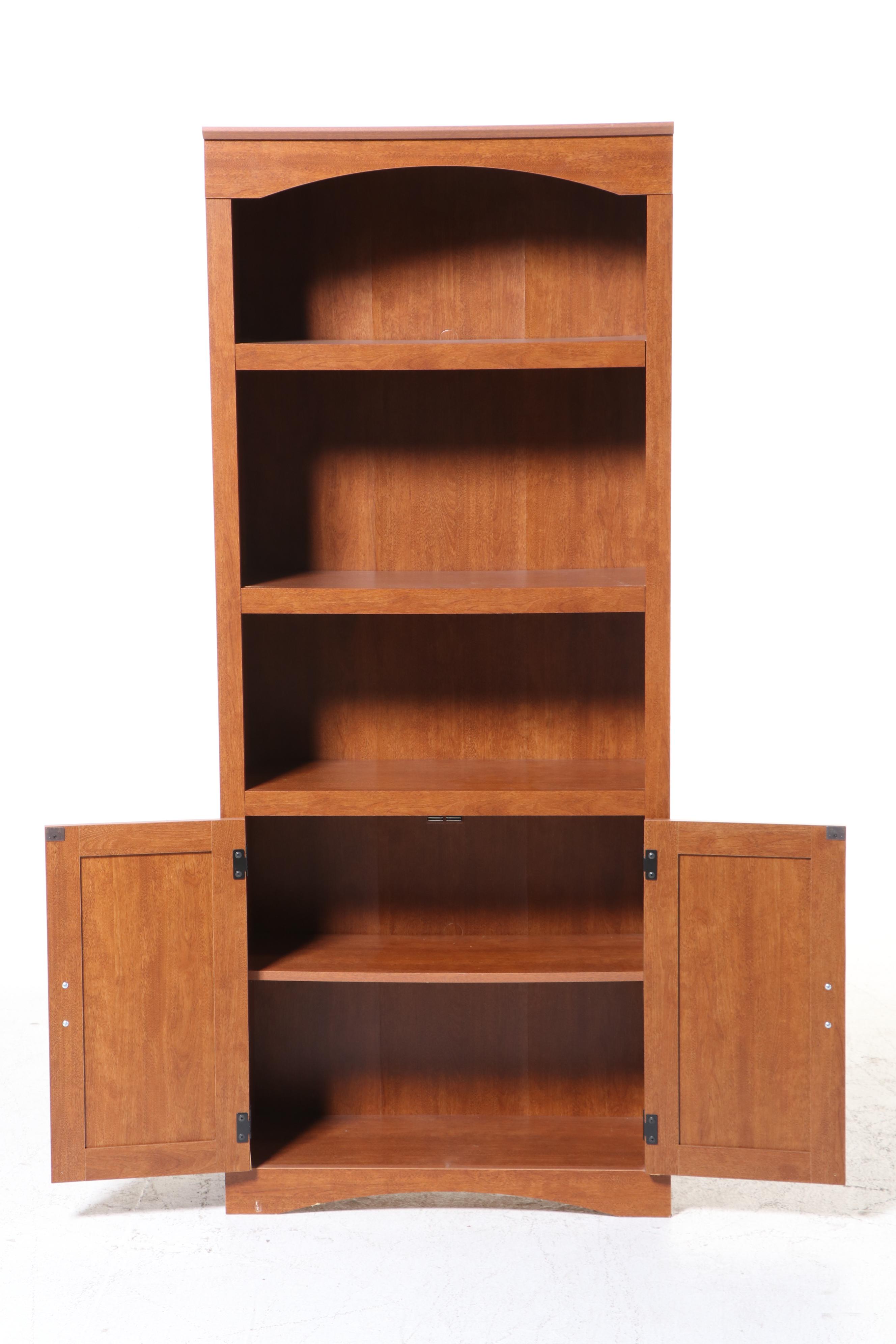 Sauder The Mission Collection Contemporary Library Bookcase with Doors