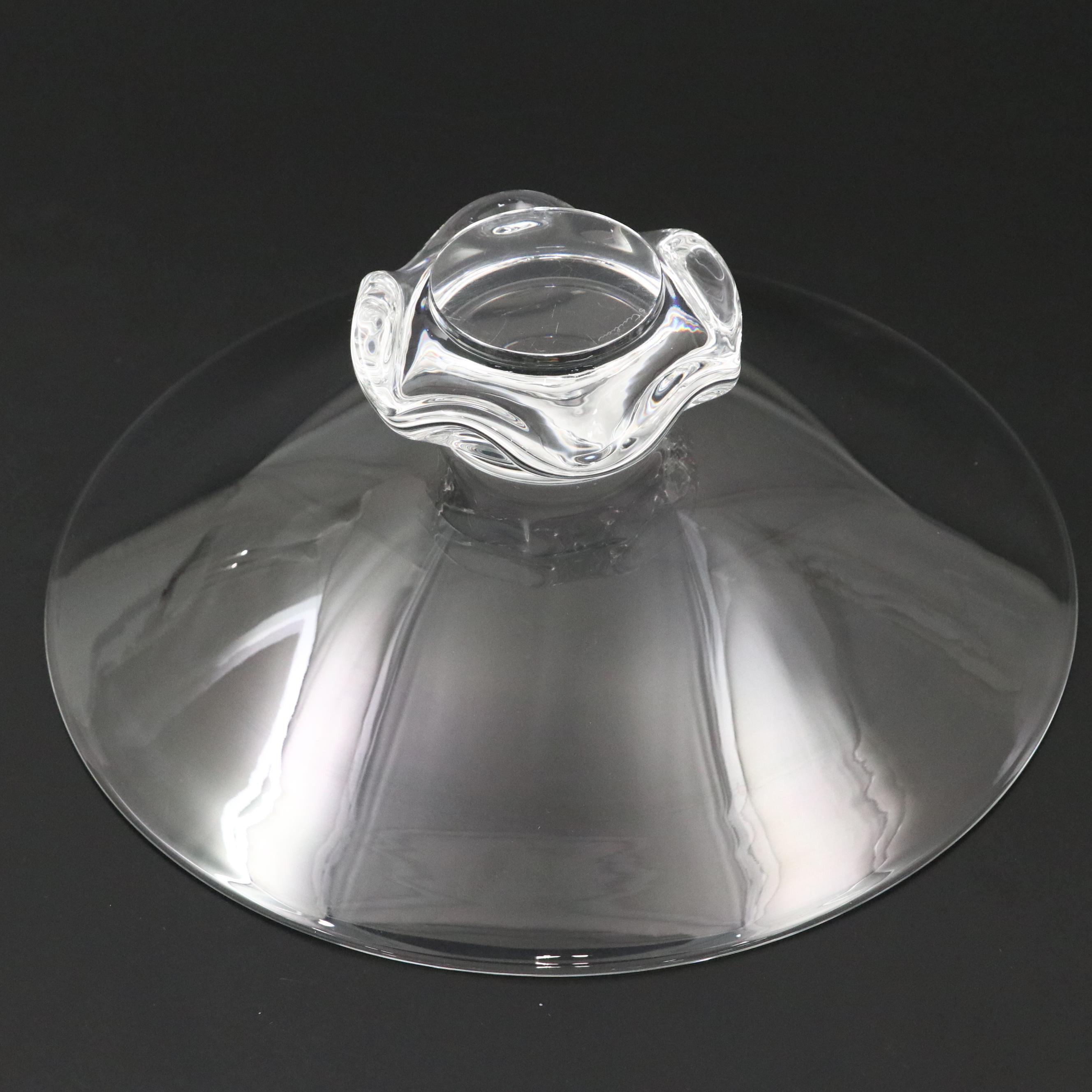 Steuben Art Glass Centerpiece Bowl, Mid to Late 20th C.