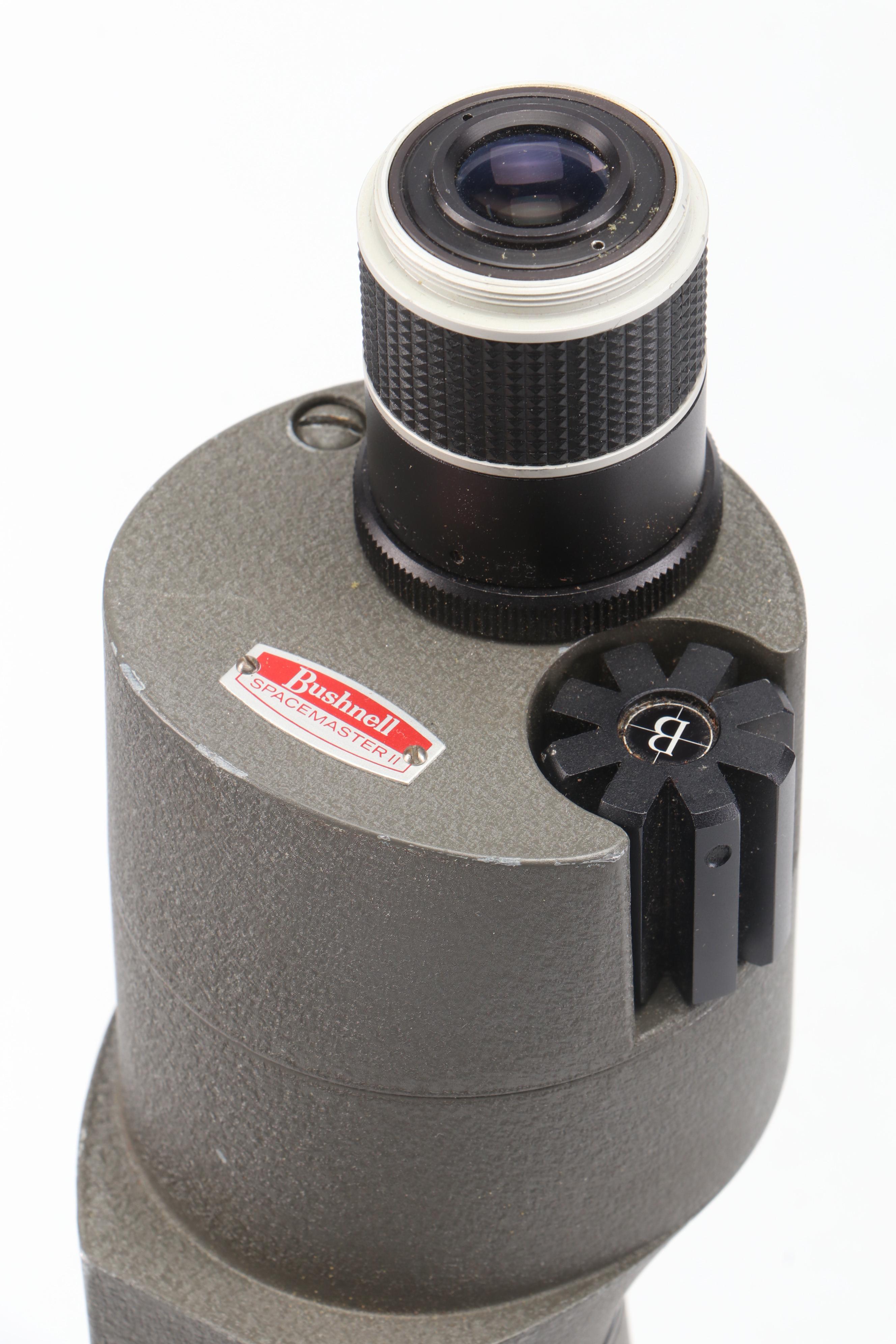 Bushnell Spacemaster II Telescope with Bausch & Lomb Leather Carrying Case