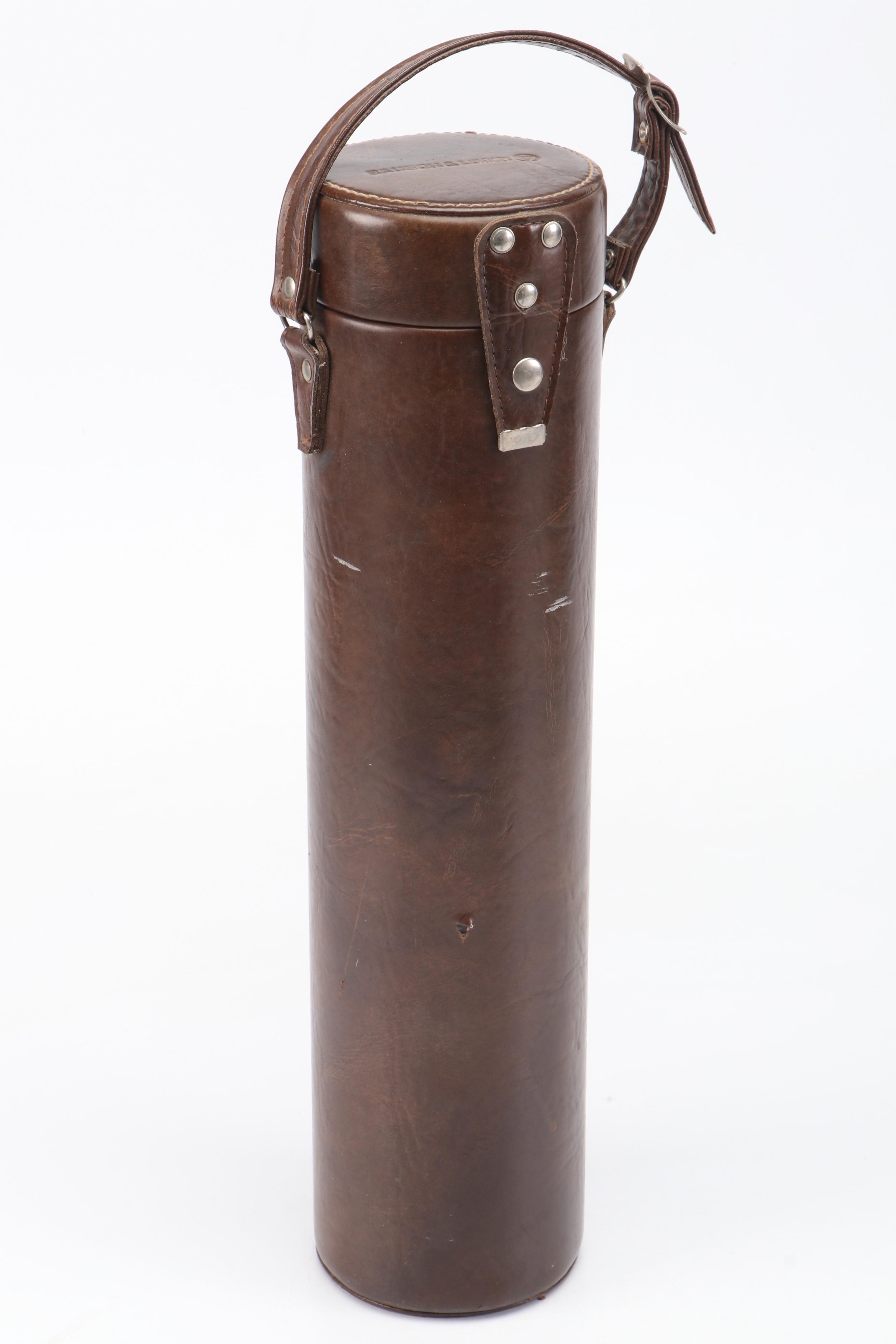 Bushnell Spacemaster II Telescope with Bausch & Lomb Leather Carrying Case