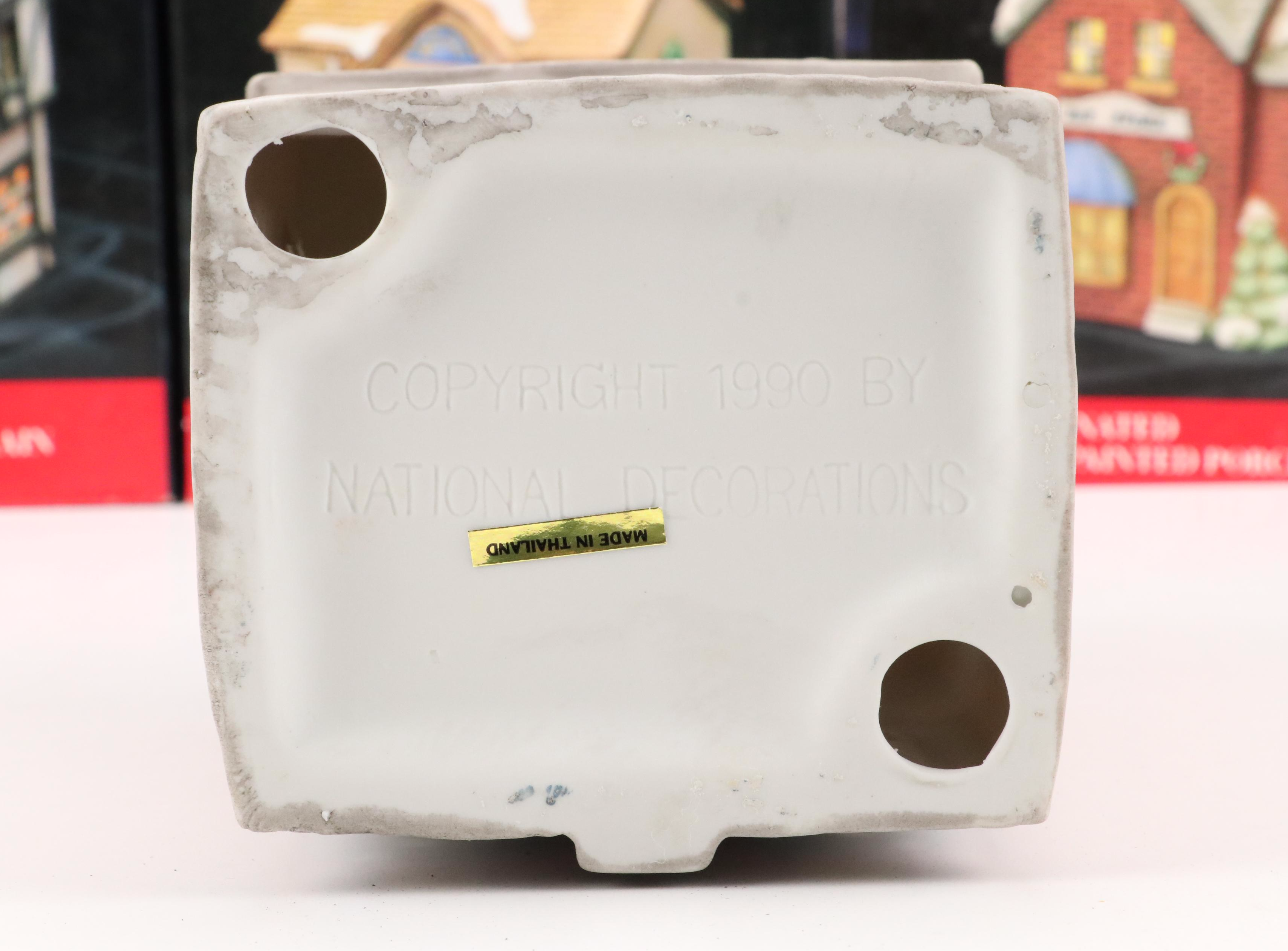 National Decorations Americana Collectibles Porcelain Christmas Village Décor