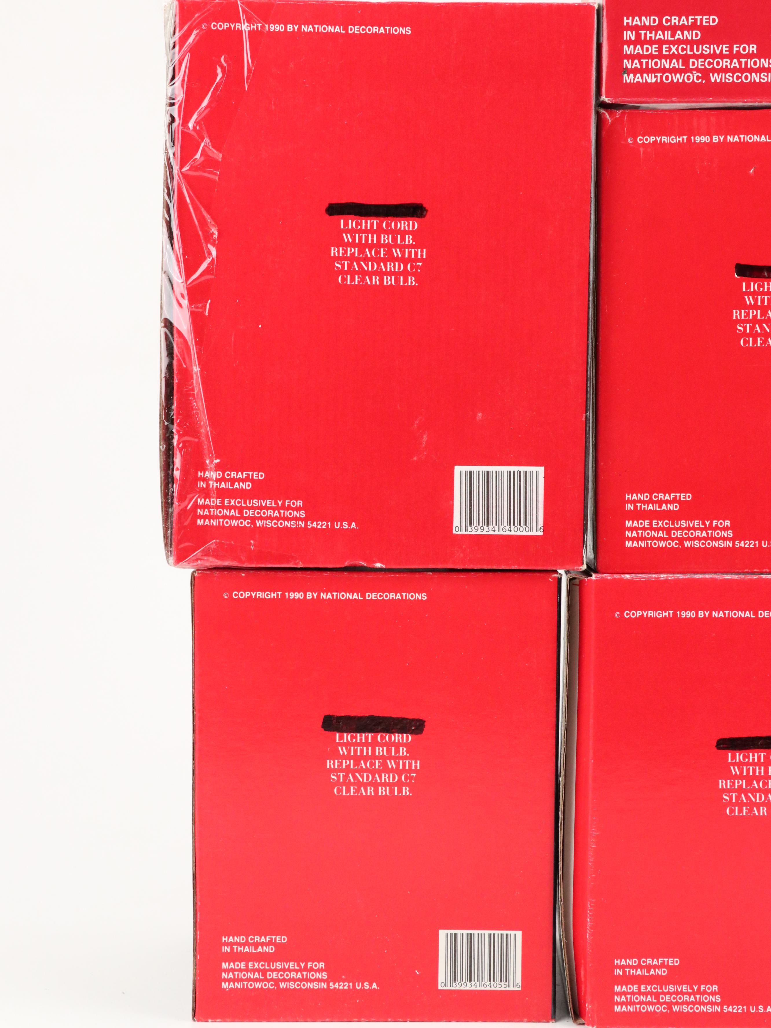 National Decorations Americana Collectibles Porcelain Christmas Village Décor