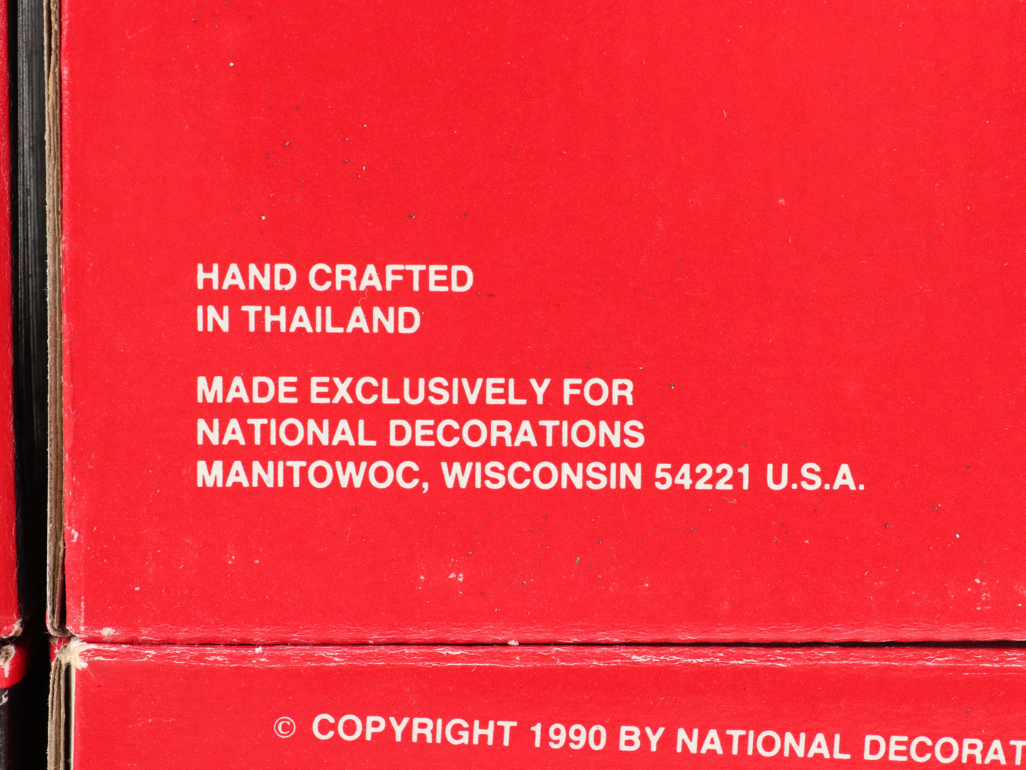 National Decorations Americana Collectibles Porcelain Christmas Village Décor