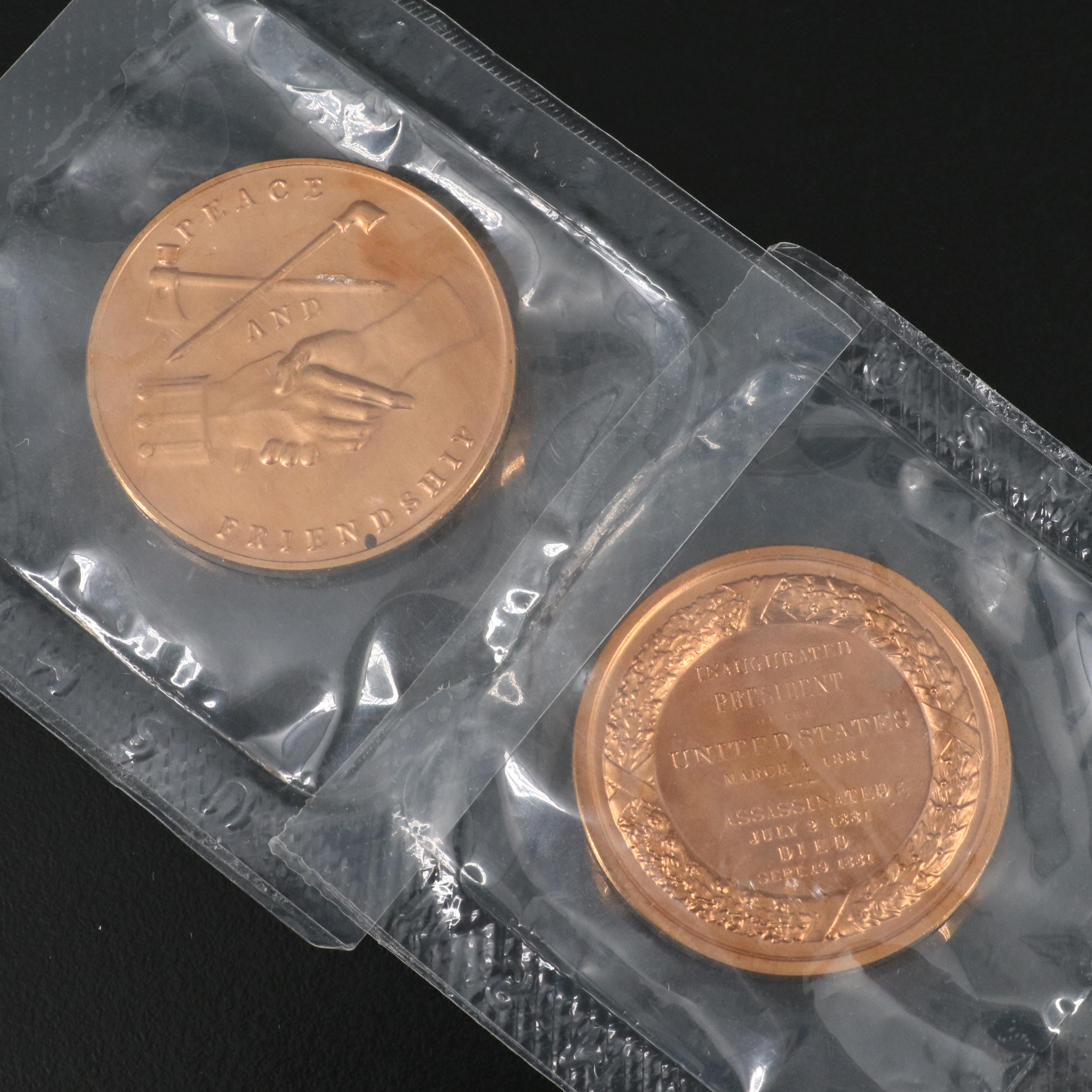 Forty U.S. Treasury Presidential Bronze Commemorative Medals