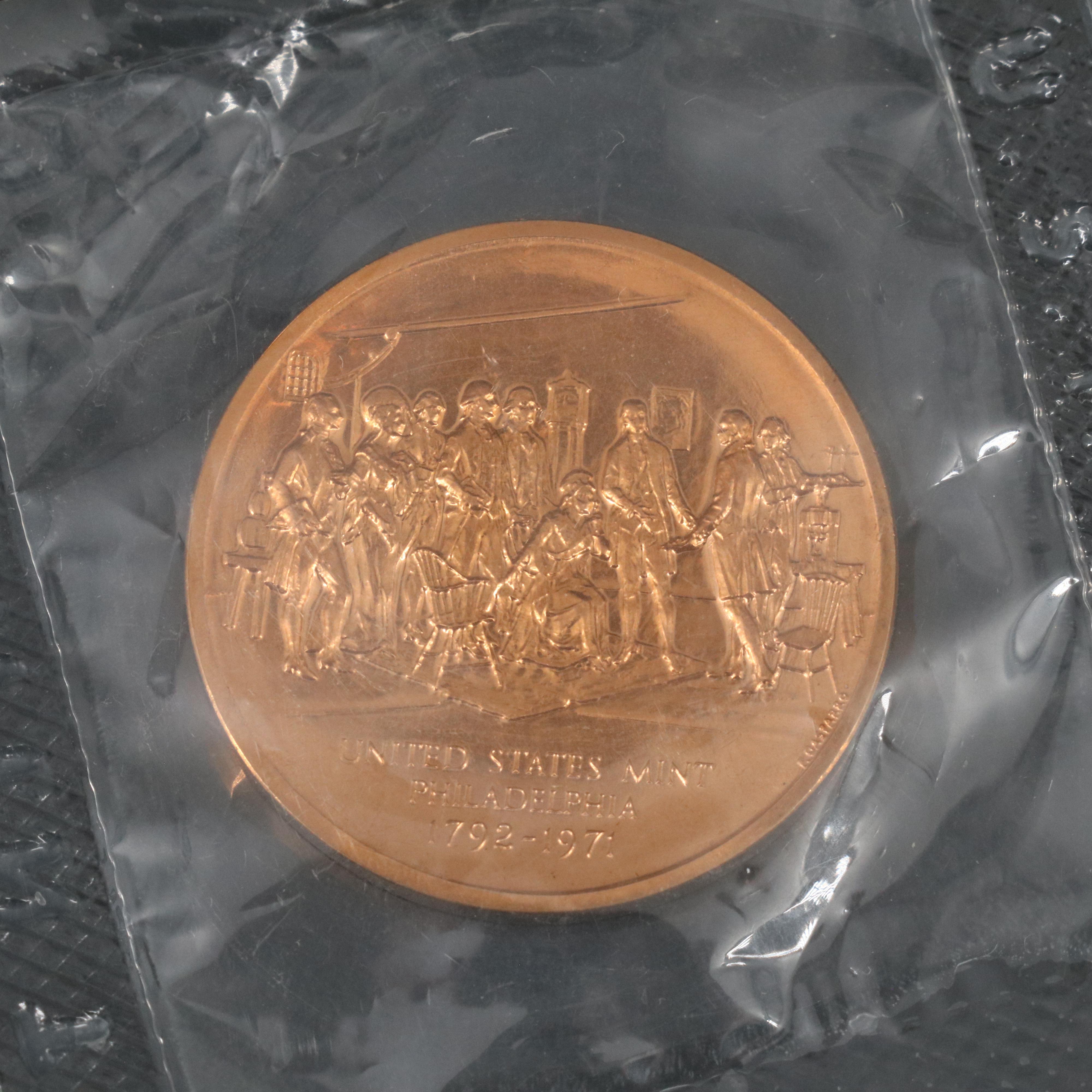Forty U.S. Treasury Presidential Bronze Commemorative Medals