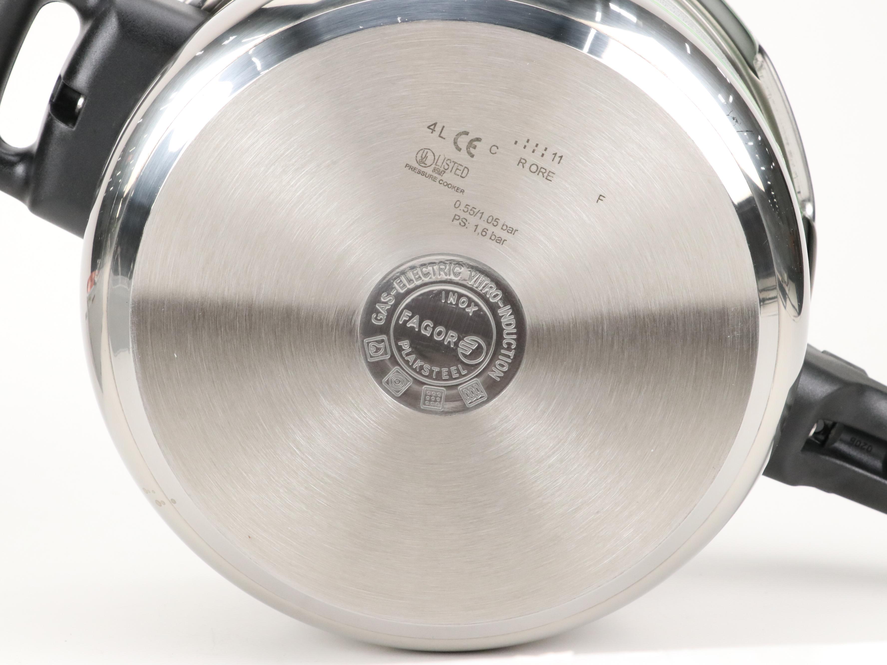 Fagor Pressure Cooker with Other Grill Equipment and Oven Mitts