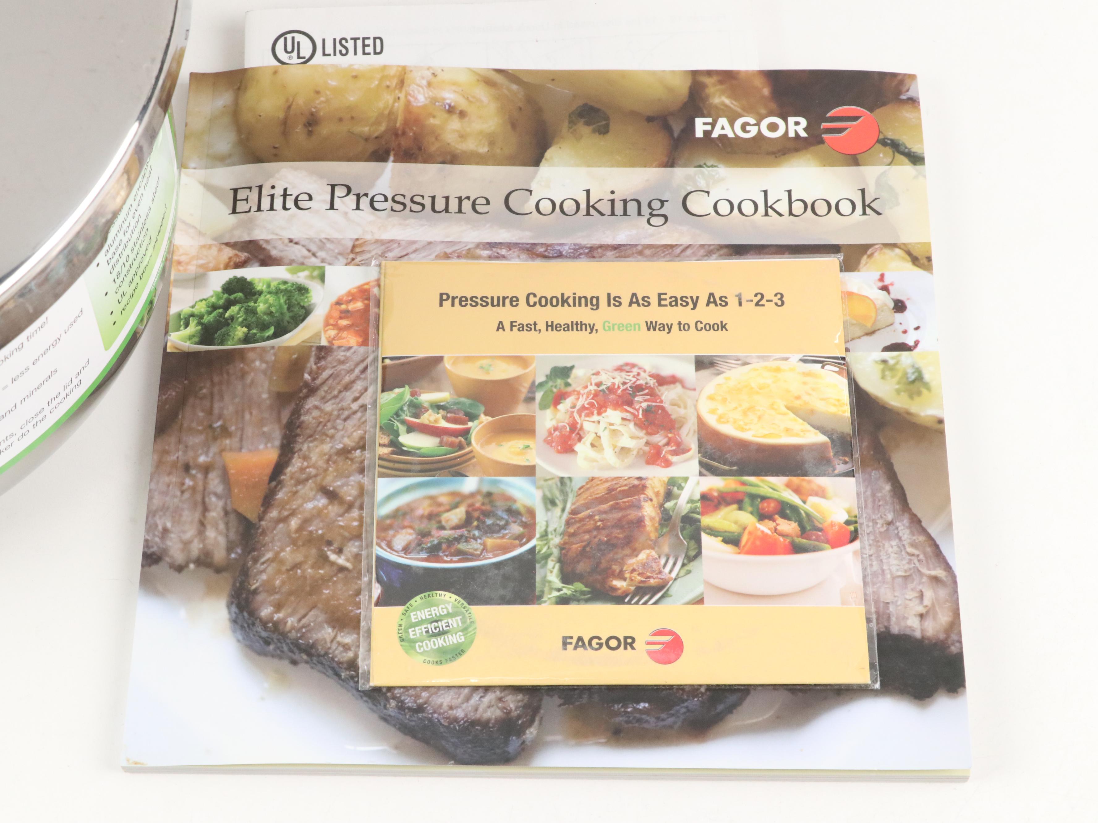 Fagor Pressure Cooker with Other Grill Equipment and Oven Mitts