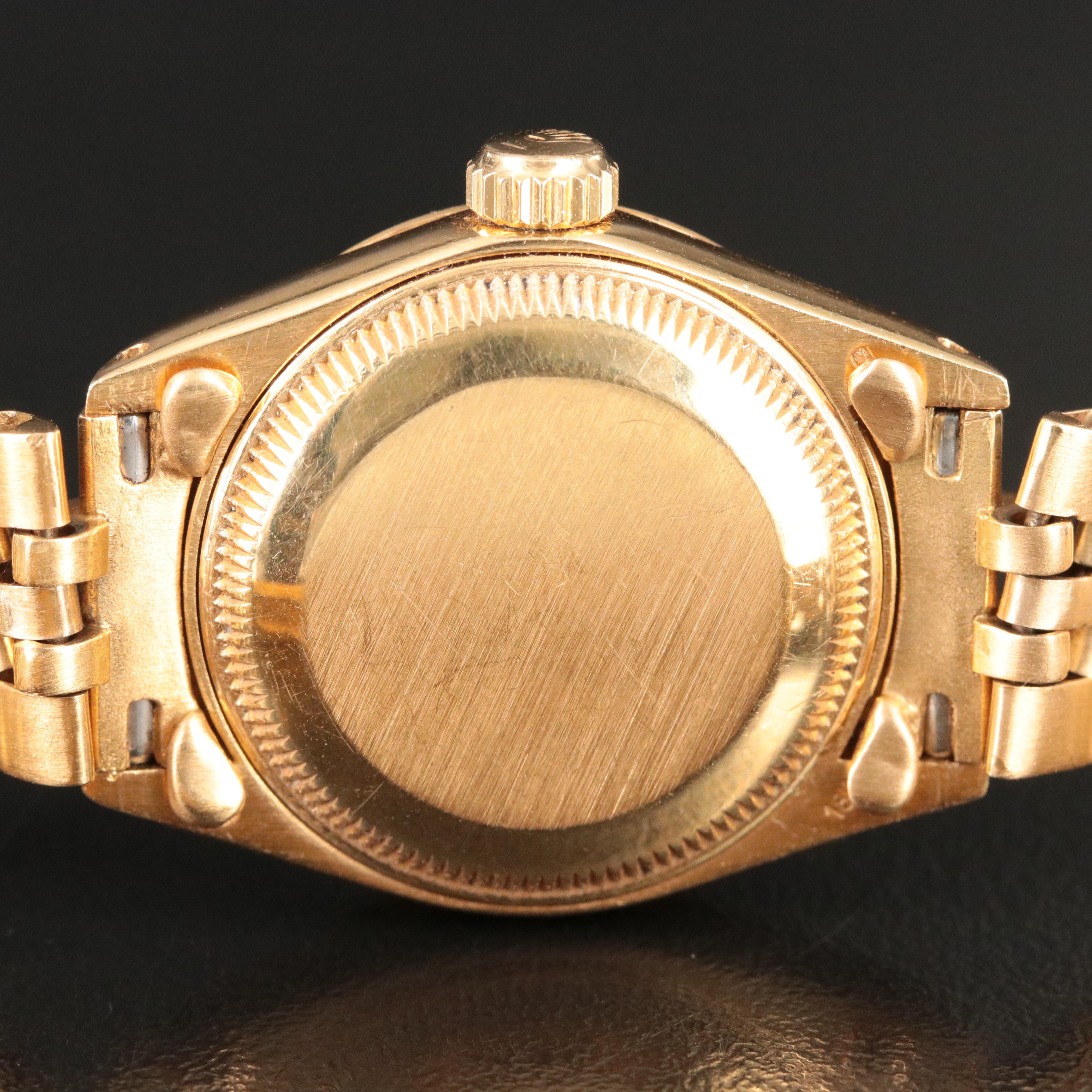 1979 18K Rolex Custom Mother-of-Pearl Diamond Dial Datejust Watch