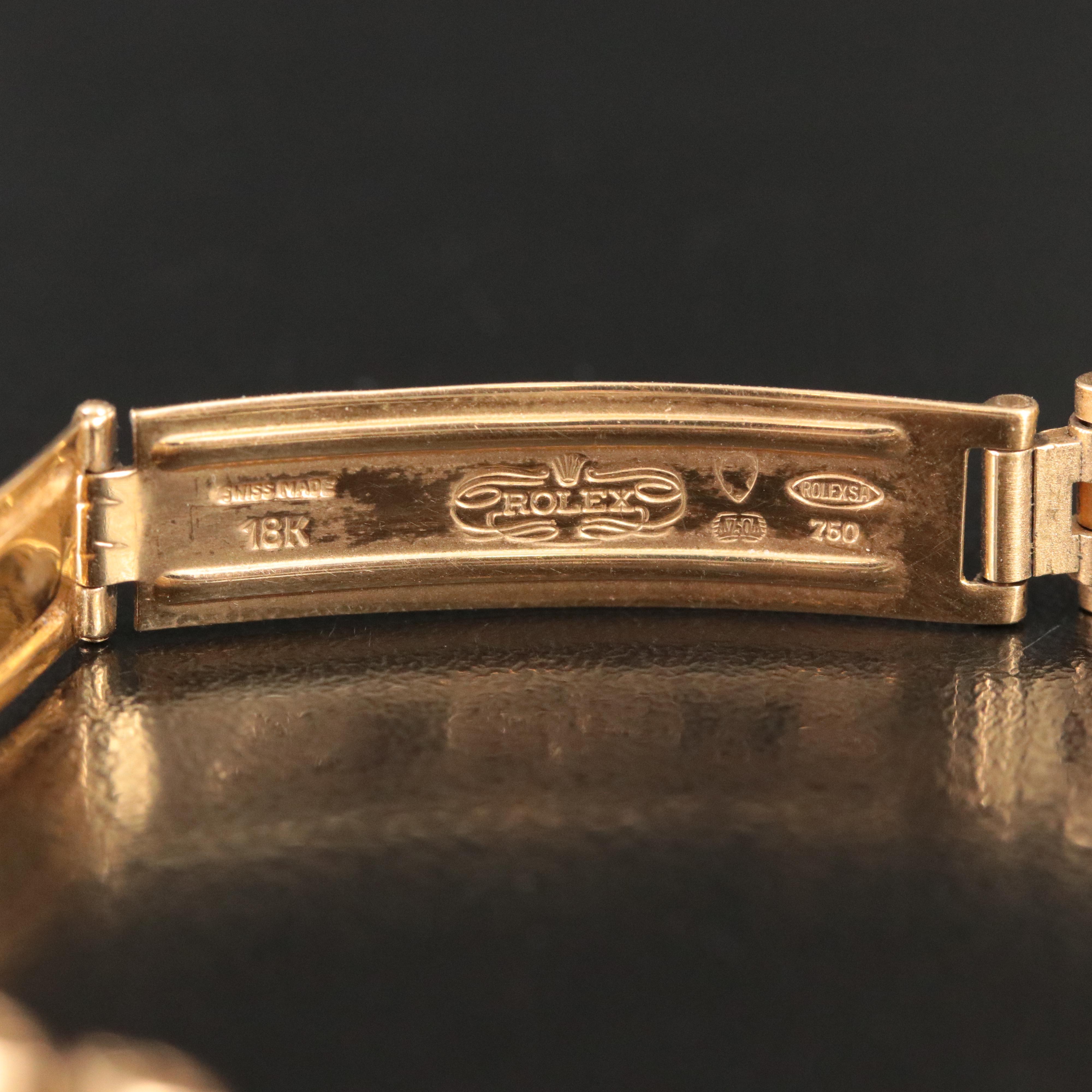 1979 18K Rolex Custom Mother-of-Pearl Diamond Dial Datejust Watch