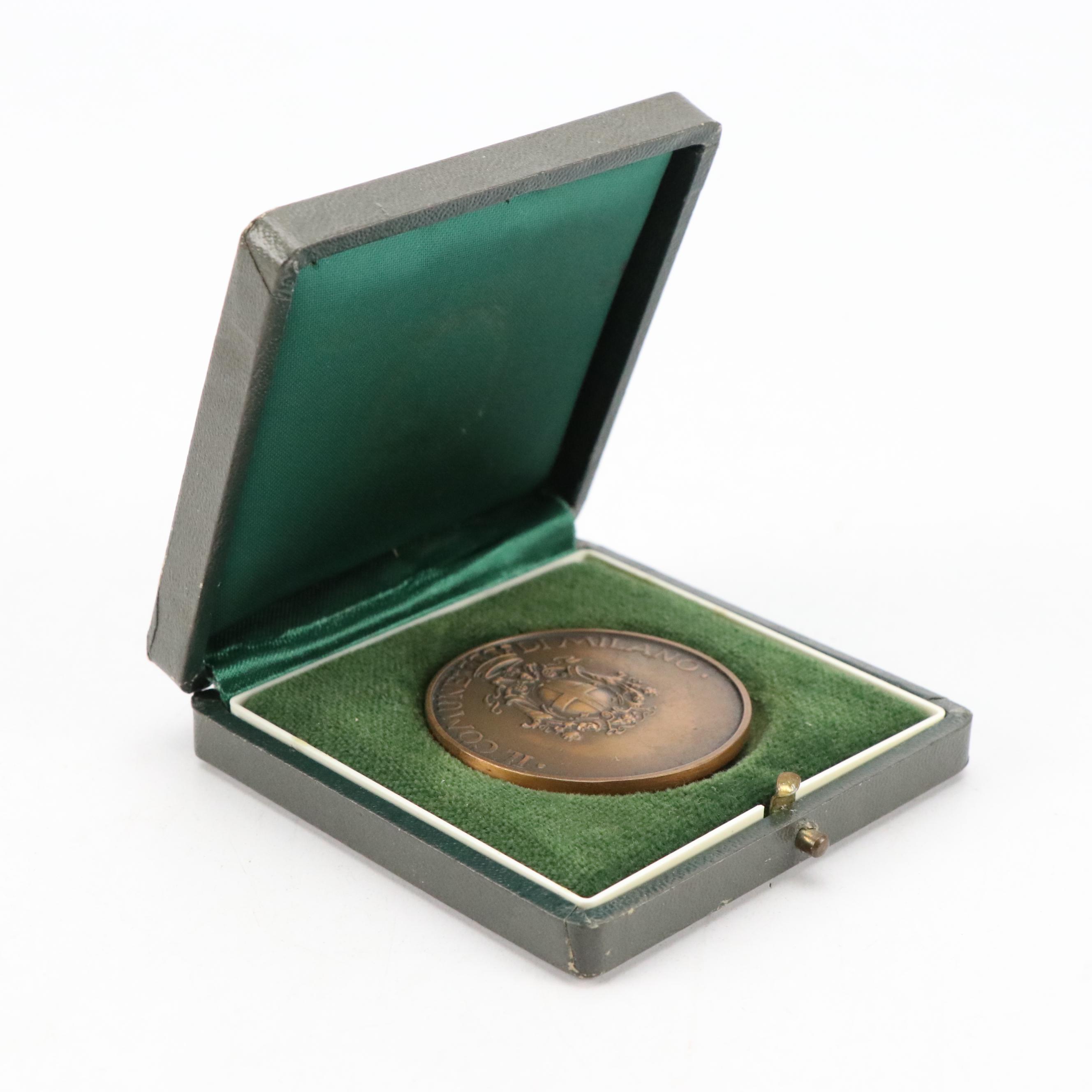 Turned Wooden Dumbells with Bronze Fitness Token, Early 20th Century